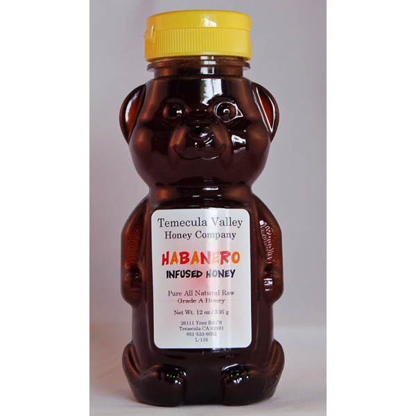 Raw Local Honey – Habanero Infused Honey · Size: 12oz Bear