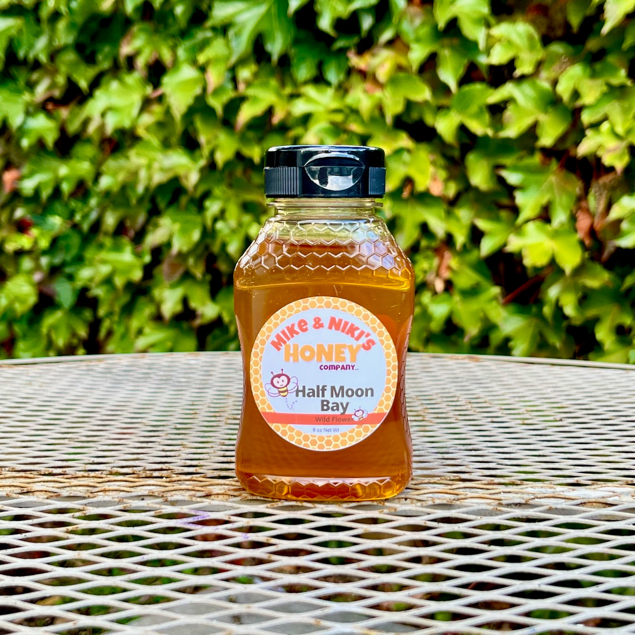 Half Moon Bay Wildflower Honey - Med (8oz) Squeeze-able Plastic