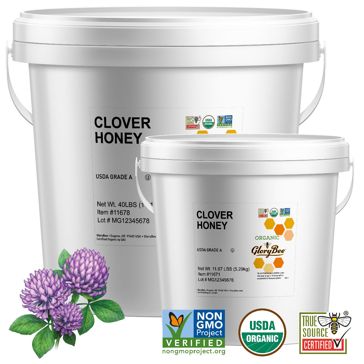 Organic Clover Honey · 6 / 5 Pound