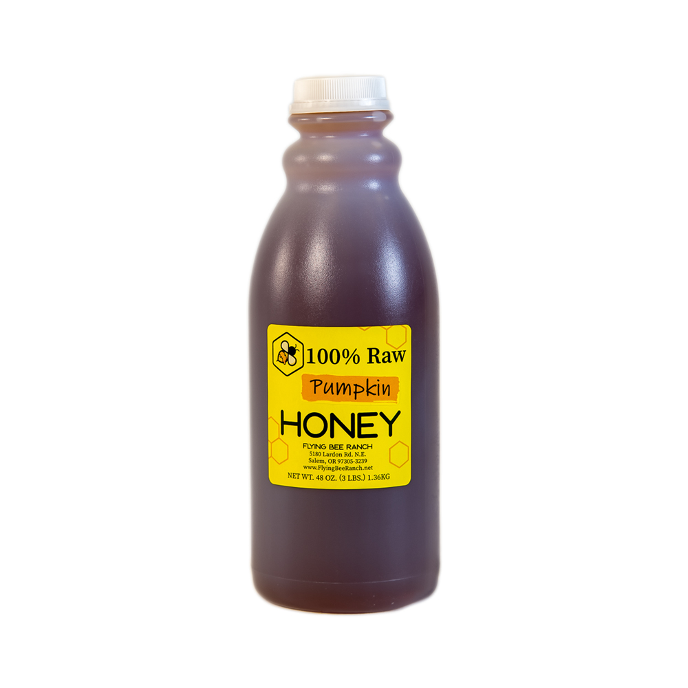 Pumpkin Honey · Sizes: 3 lbs. Bottle