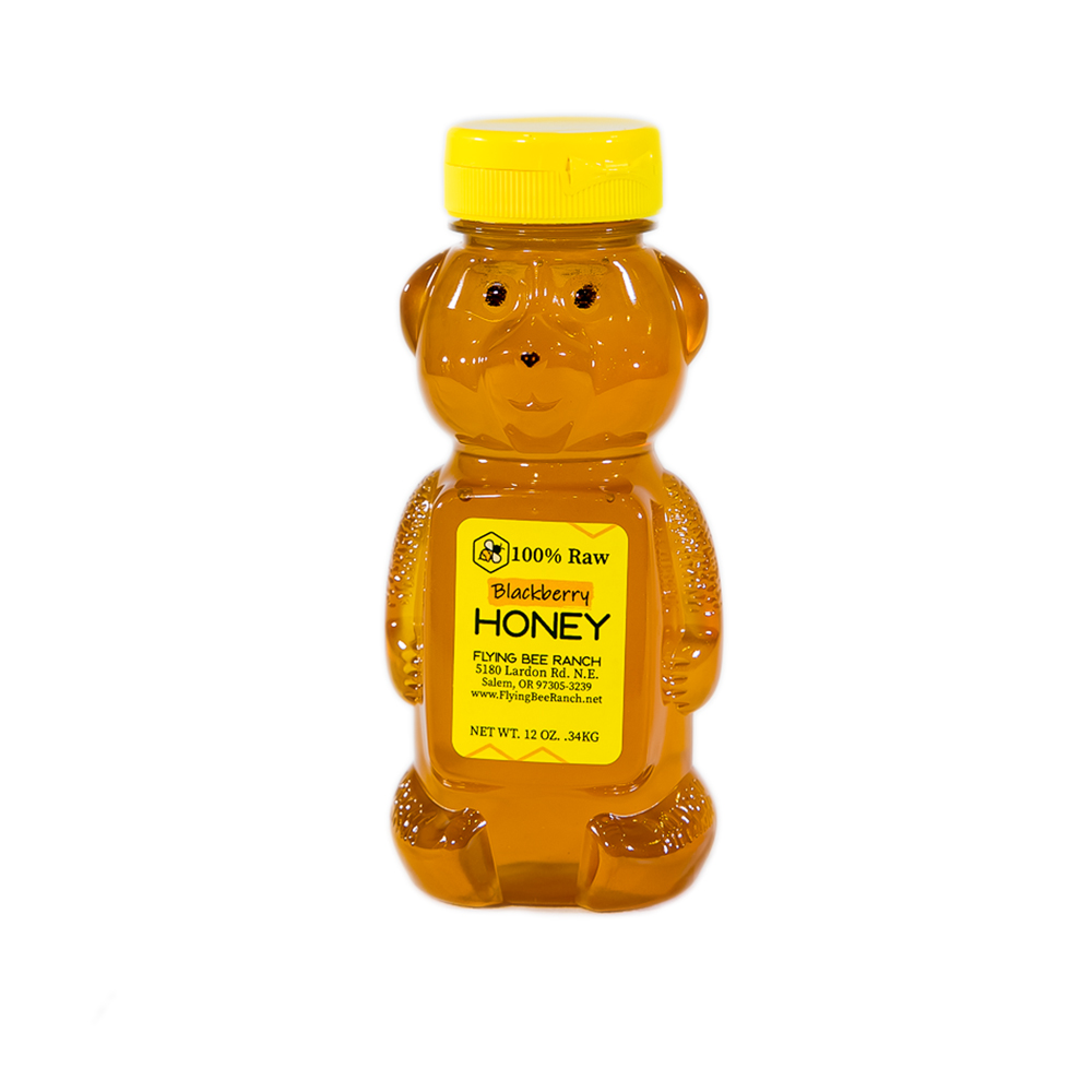 Blackberry Honey · Sizes: 12 oz. Bear