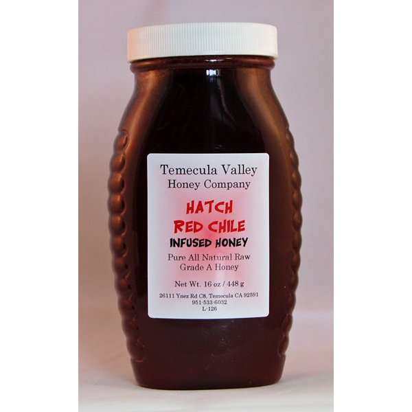 Local Raw Honey – Hatch Red Chile Infused Honey · Size: 16oz Jar
