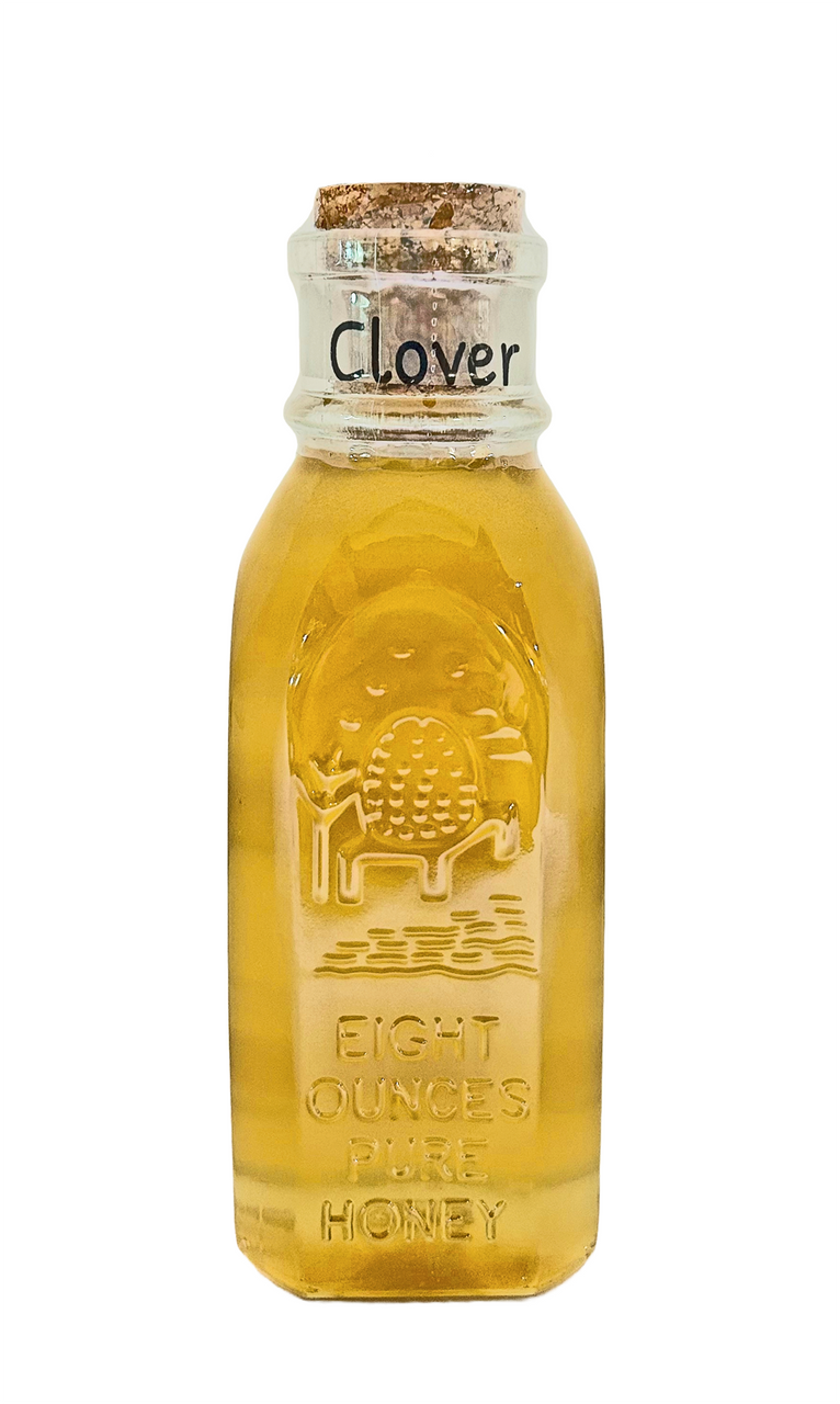 8 oz Glass Muth Jar - Midwestern Clover Honey
