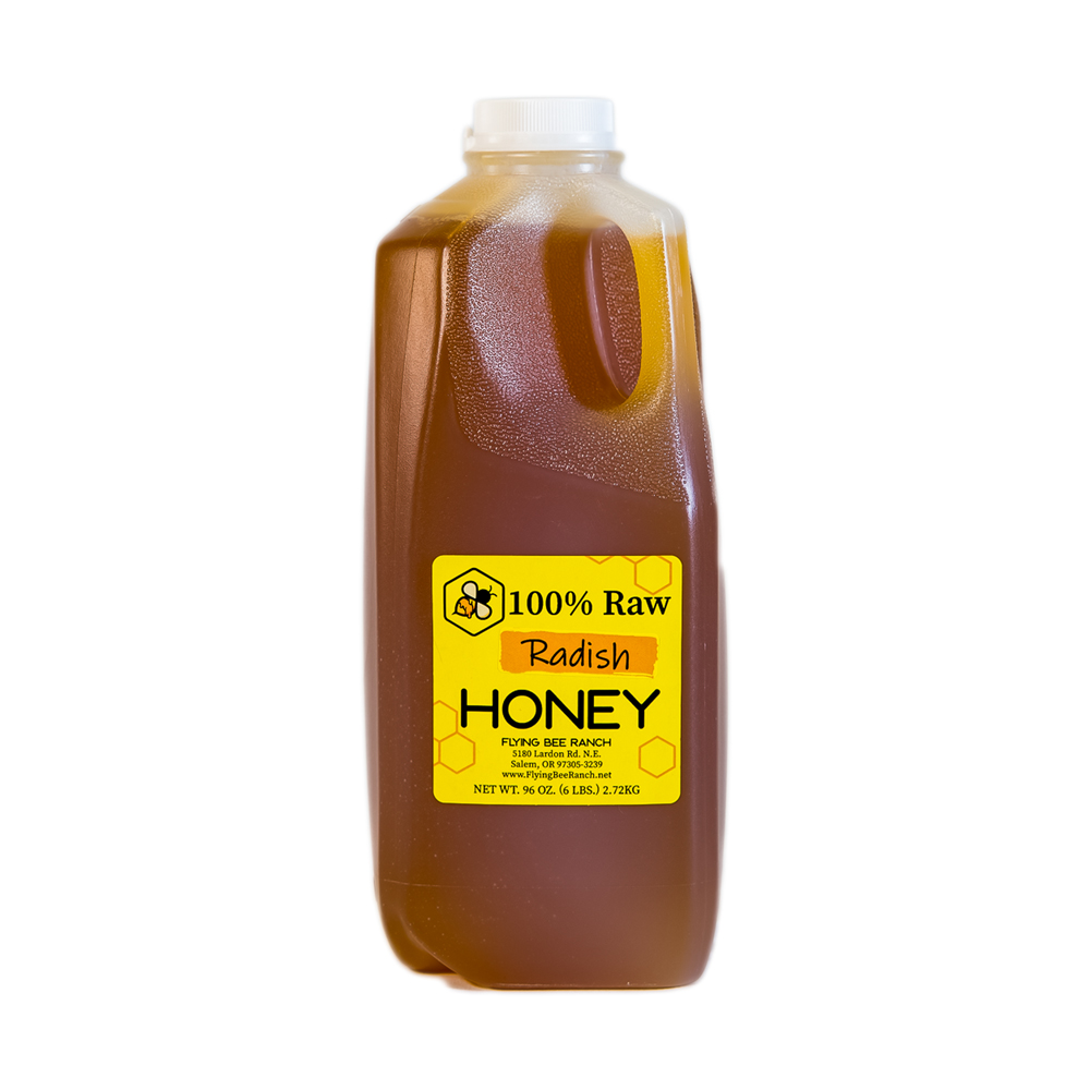 Radish Honey · Sizes: 6 lbs. Jug