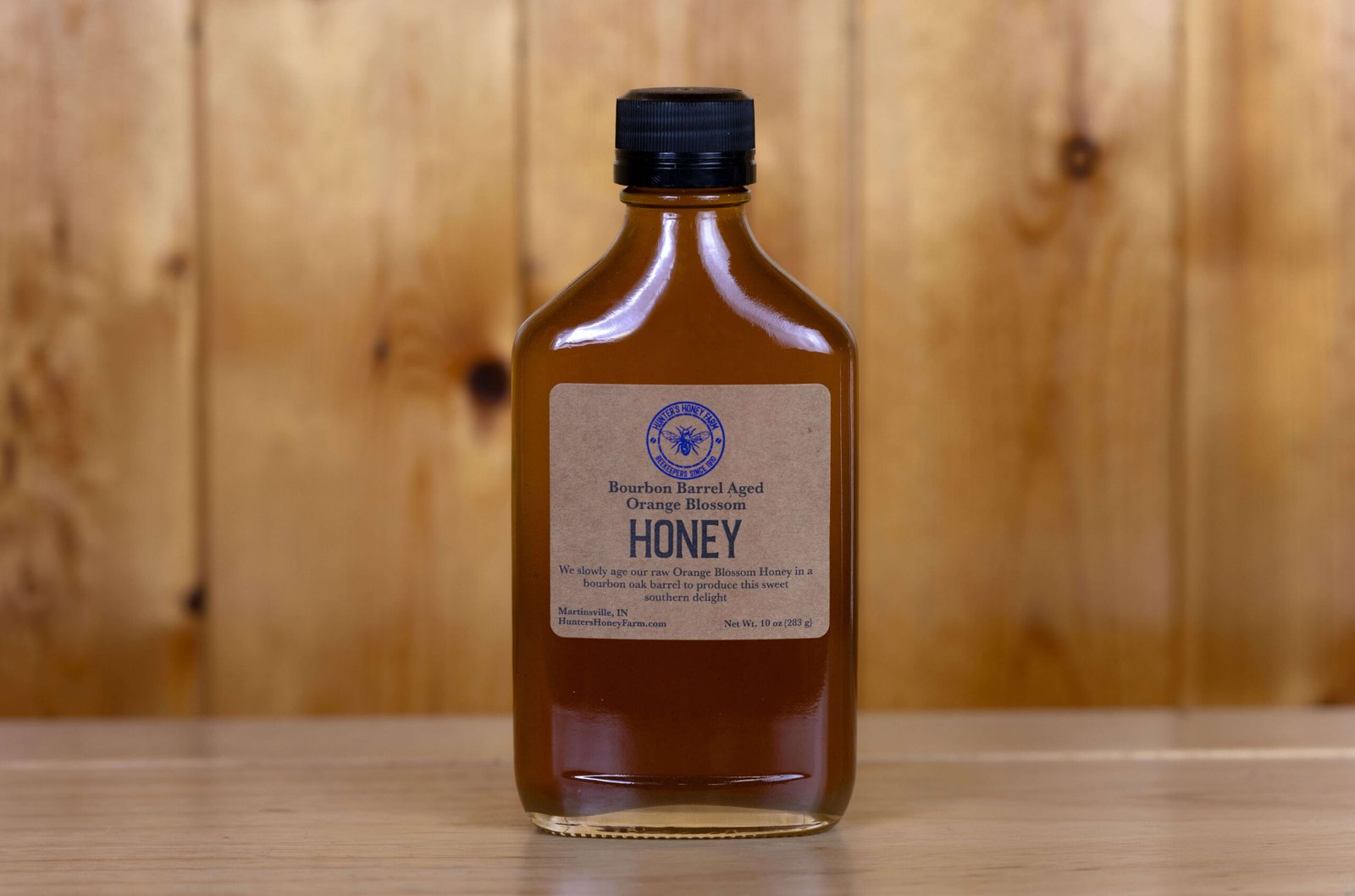 Bourbon Barrel Aged Raw Orange Blossom Honey · Unit of Measure: Case of 12 – 10oz Bottles