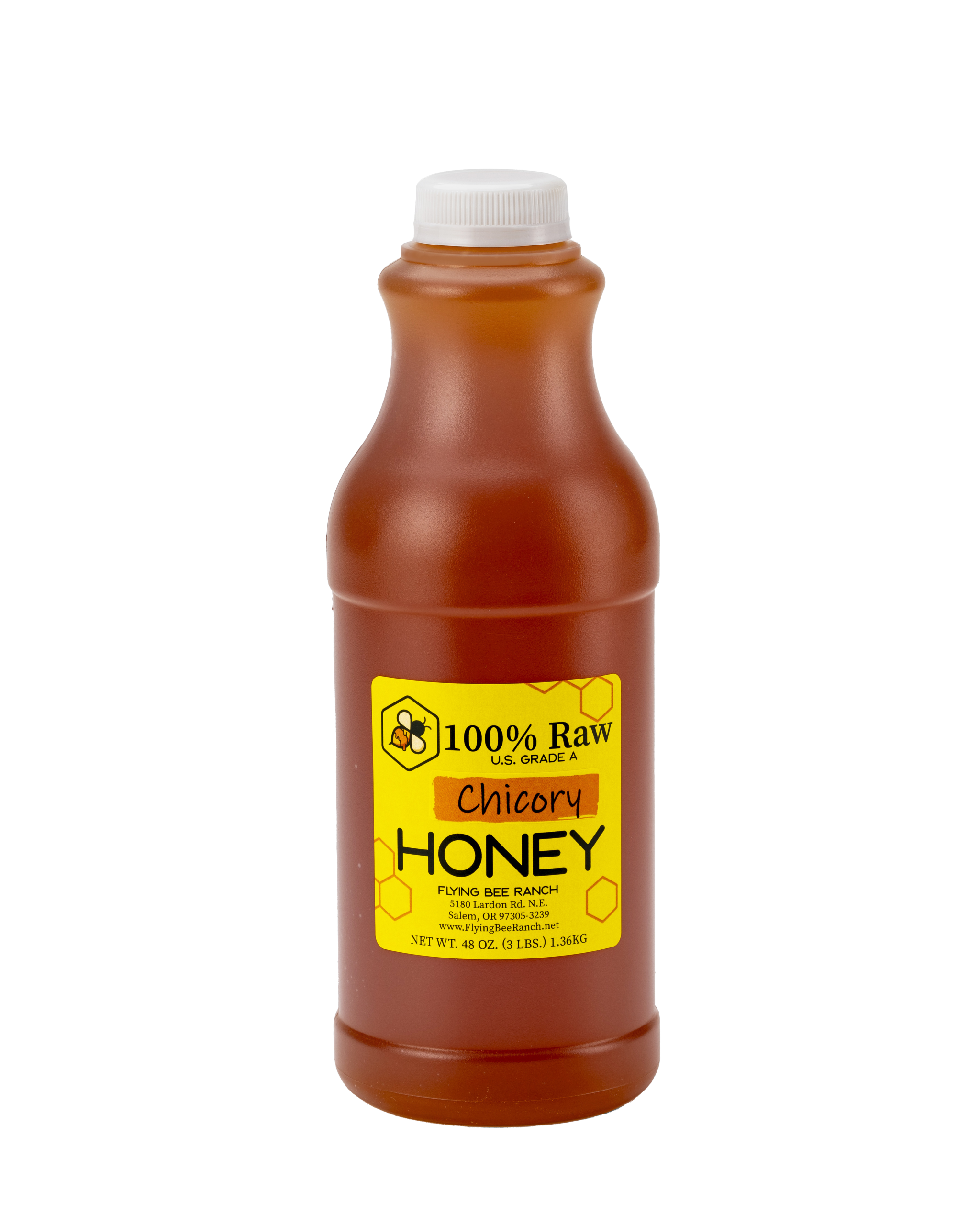 Chicory Honey · Sizes: 3 lbs. Bottle