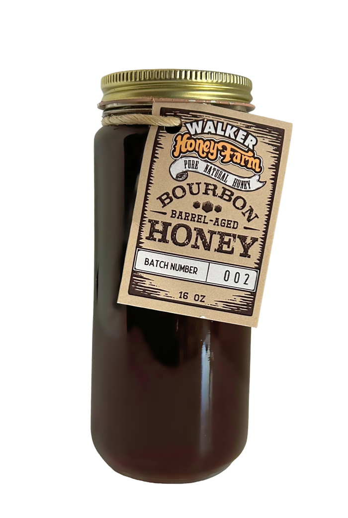 Bourbon Barrel-Aged Honey - 1 lb Jar