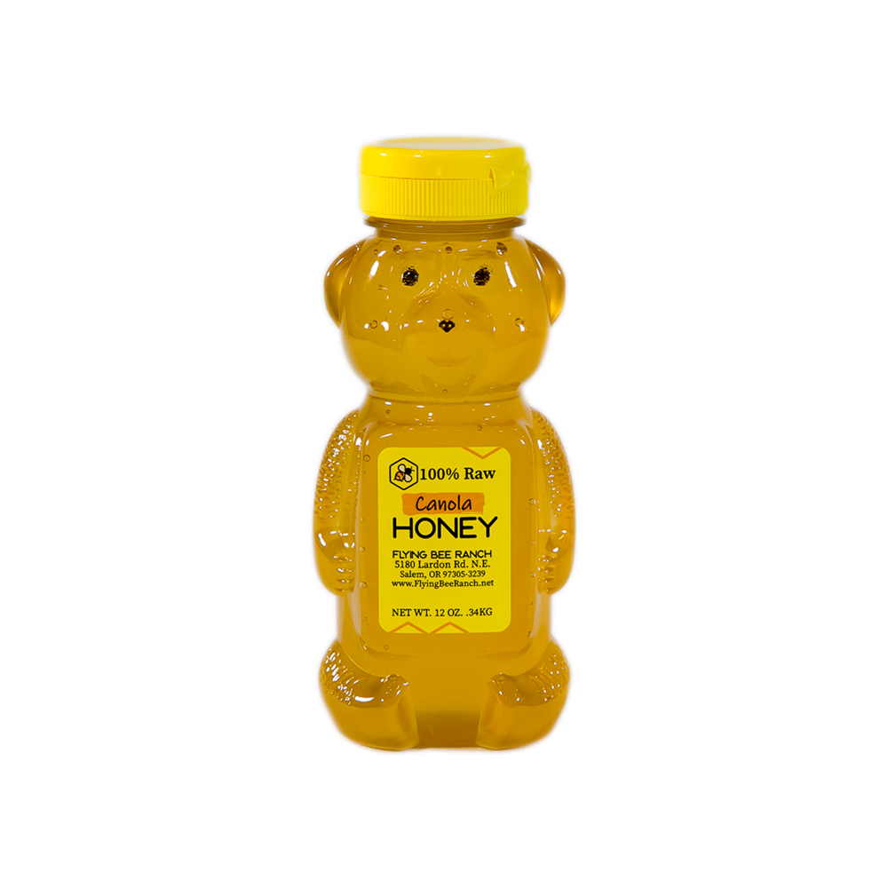 Canola Honey · Sizes: 12 oz. Bear