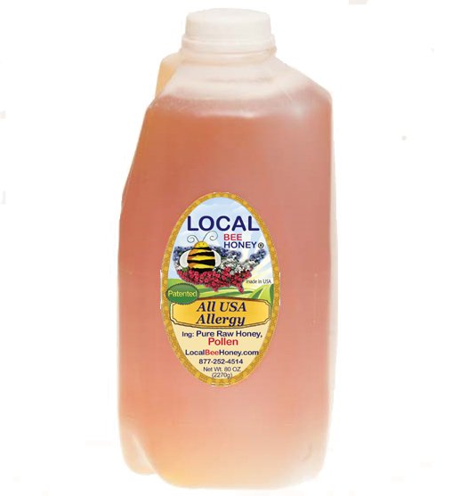 All USA Allergy Honey · size: 80oz