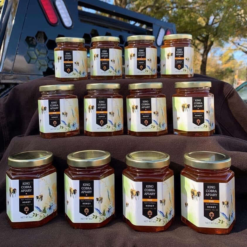 Raw Wildflower Honey - 12 Pack - 8 oz - NC Honey