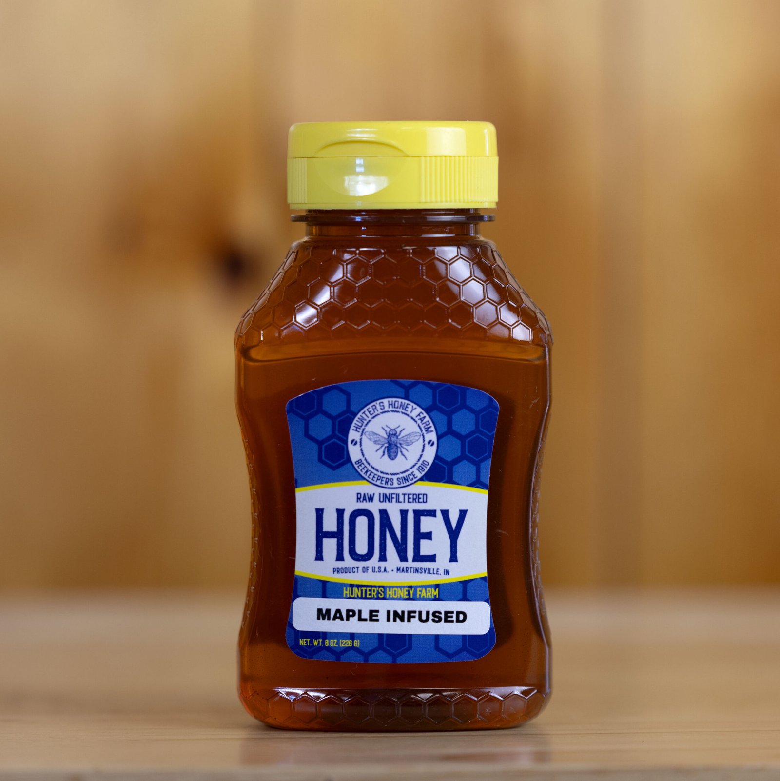 Maple Infused Raw Honey · Unit of Measure: Individual, Bottle Size: 8 oz