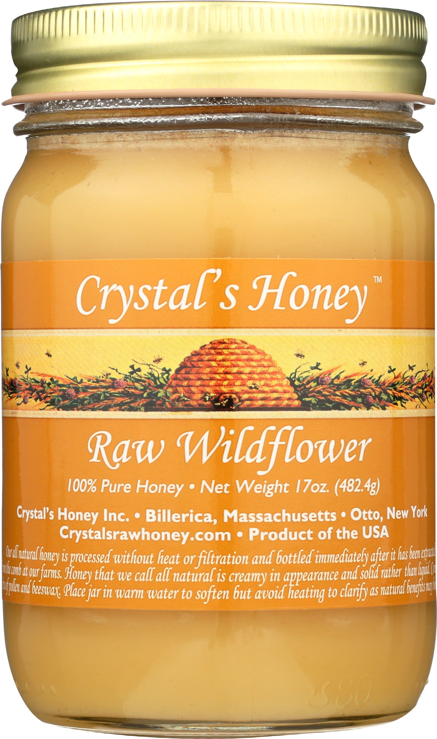Raw Wildflower Honey · 17 oz