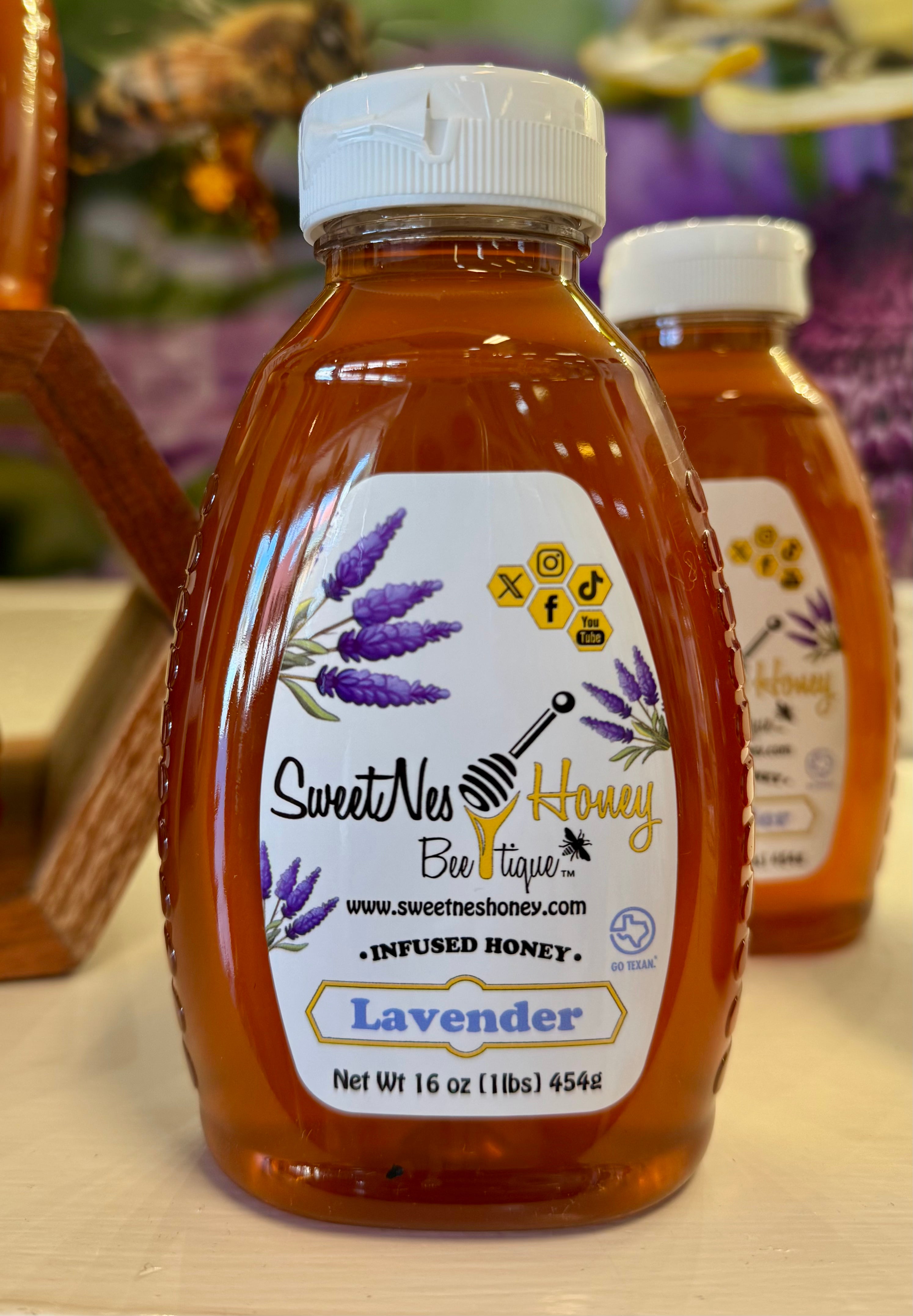 Lavender Infused Honey 16oz