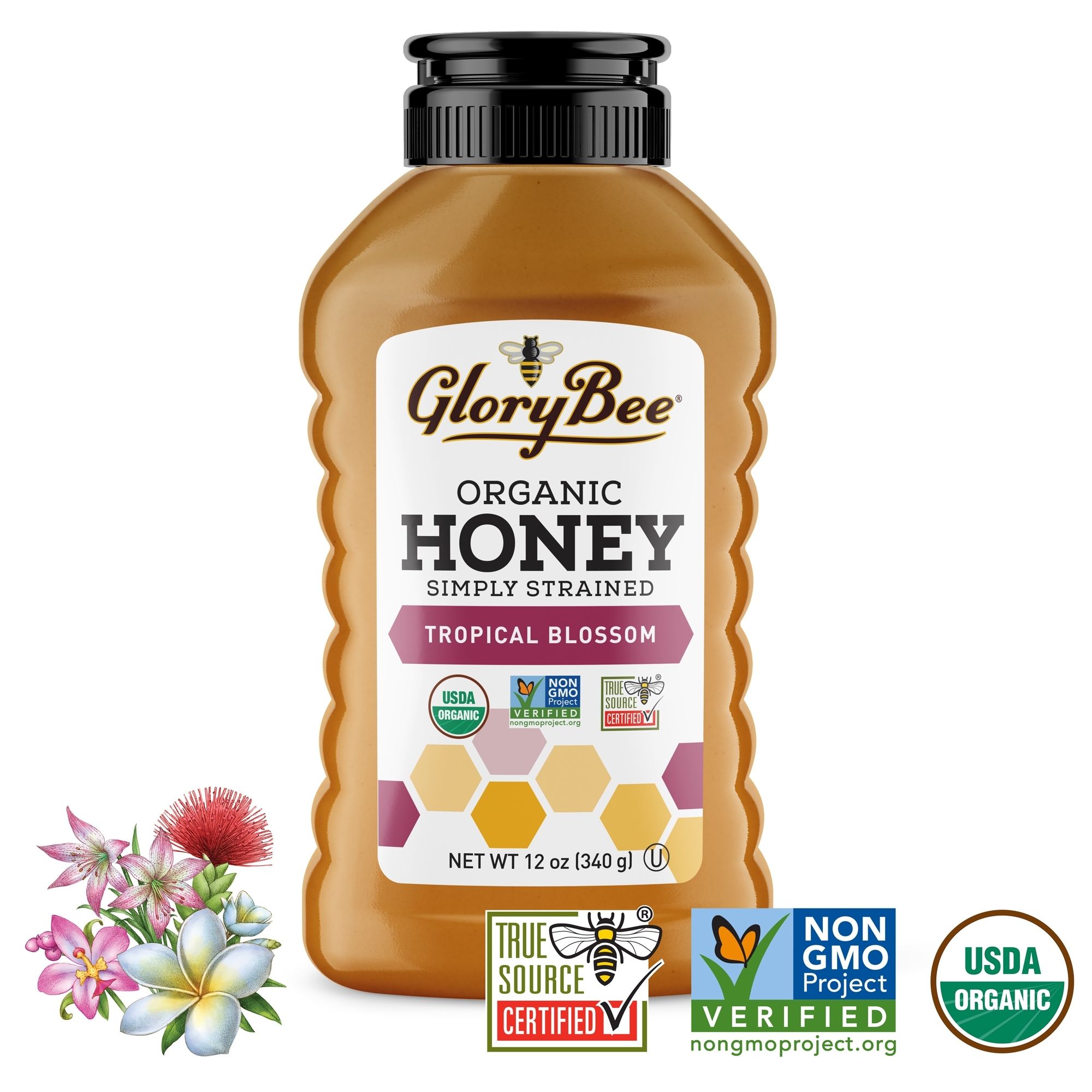 Simply Strained Organic Tropical Blossom Honey · 6 / 12 Ounce