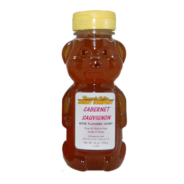 Local Raw Honey – Cabernet Sauvignon · Size: 12 oz Bear
