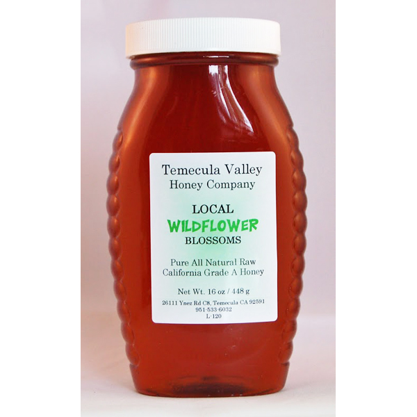 Local Raw Honey – Wildflower Blossoms · Size: 16oz Jar