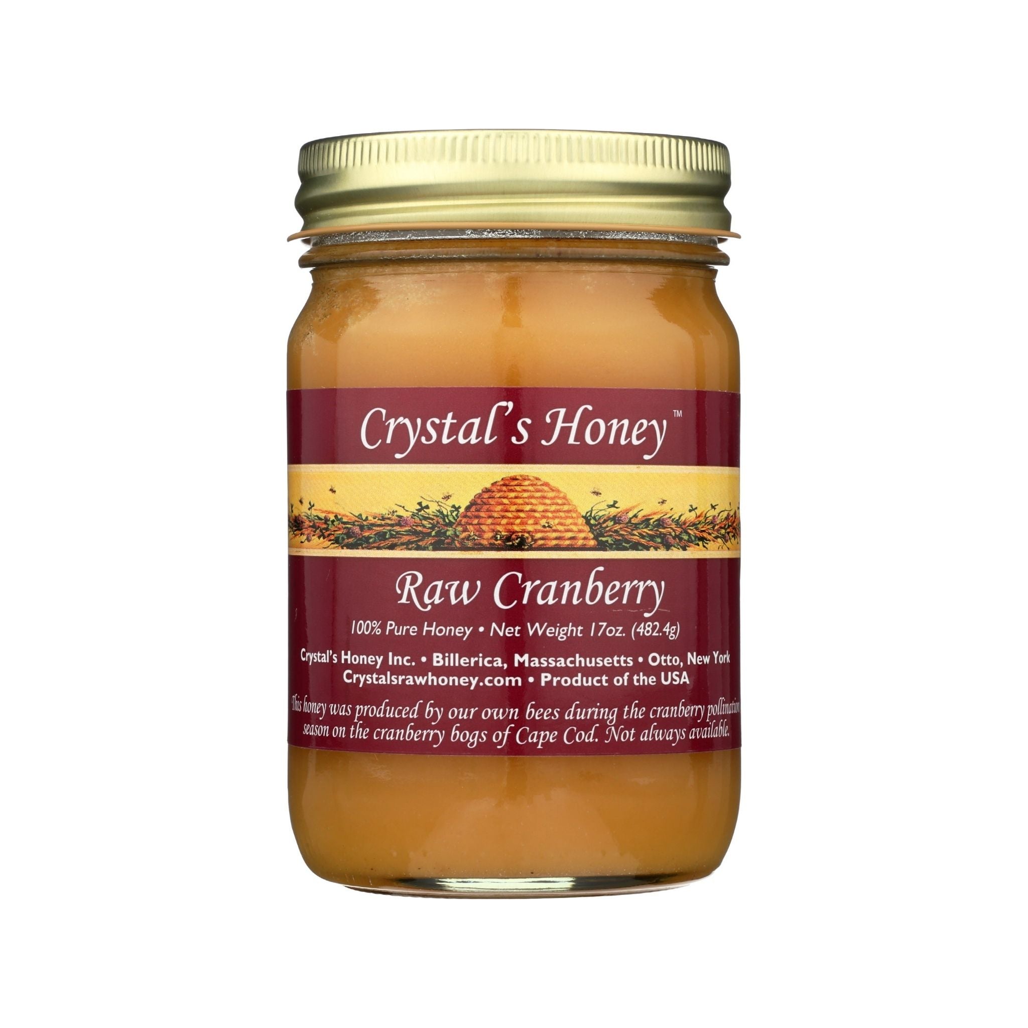 Raw Cranberry Honey · 2.75 lb