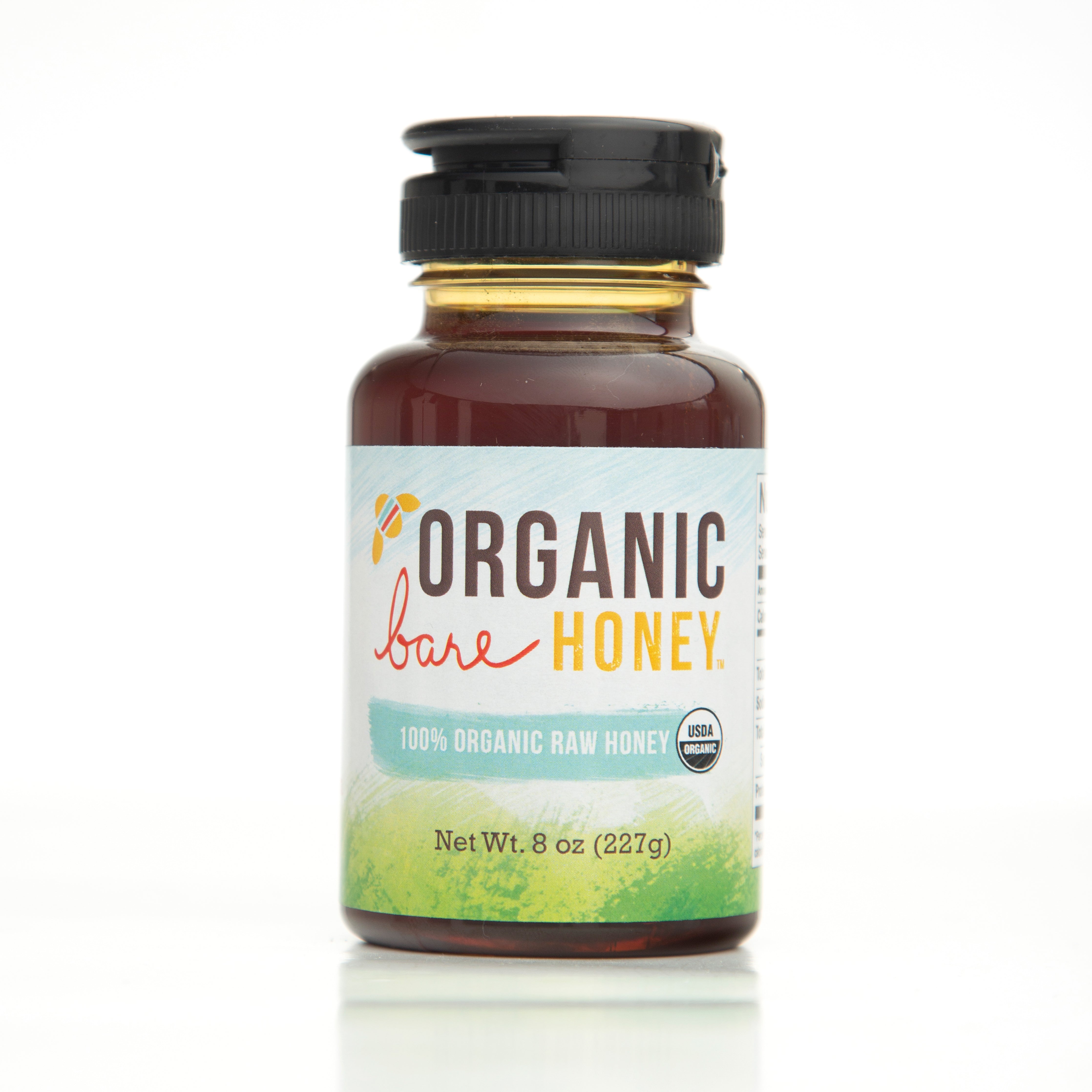 Organic Raw Honey 8 oz Bottle