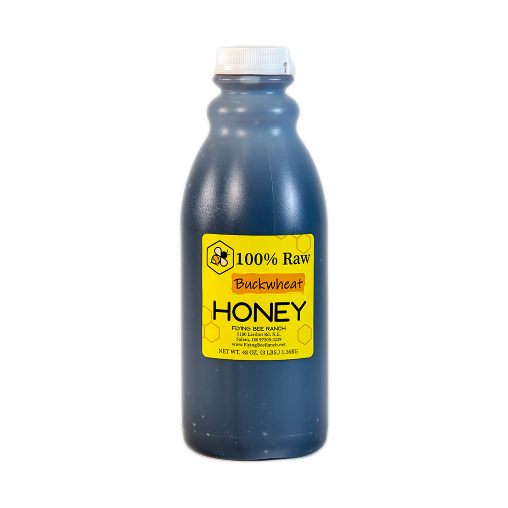 Buckwheat Honey · Sizes: 3 lbs. Bottle