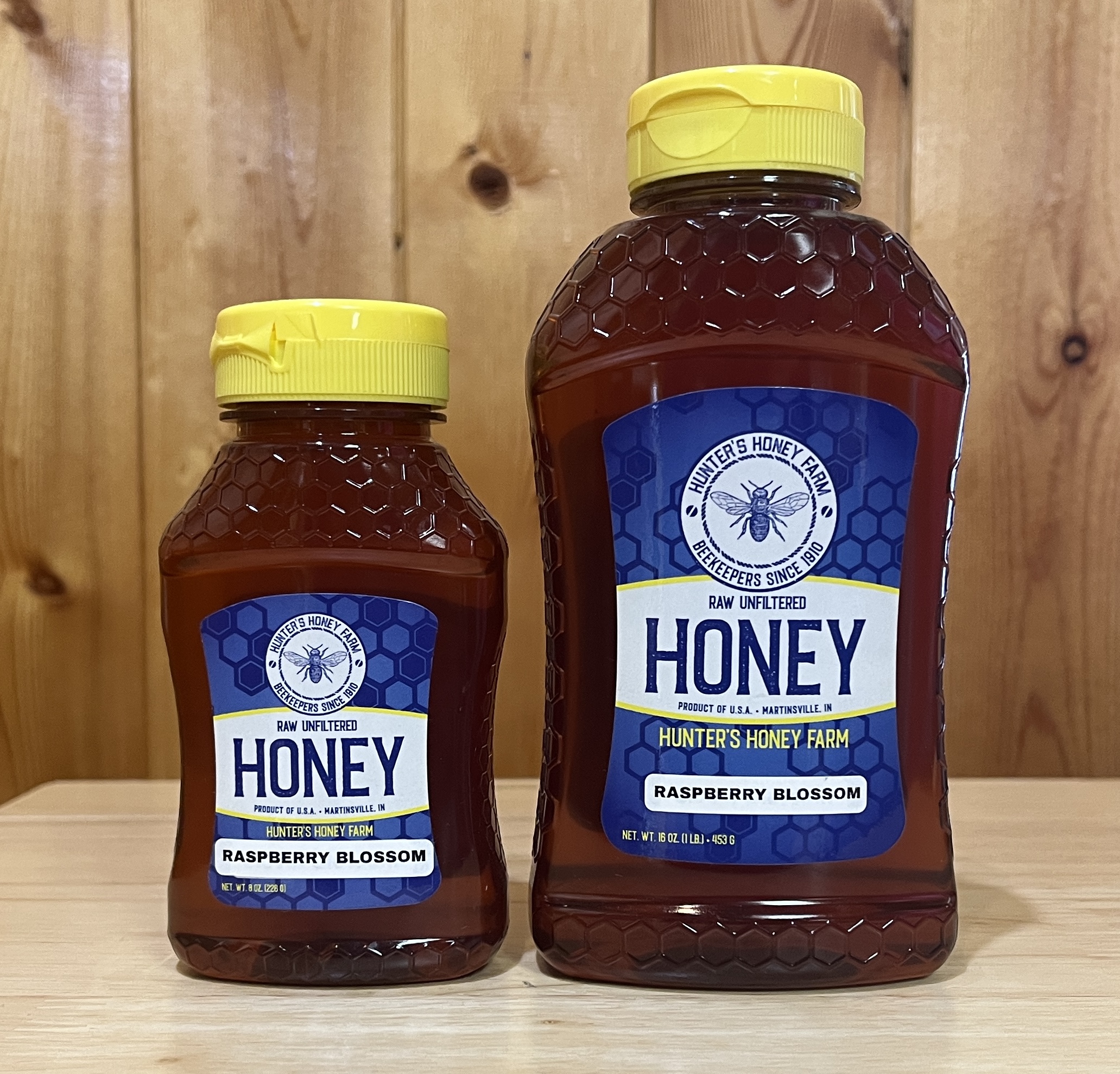 Raw Raspberry Blossom Honey · Bottle Size: 1 lb, Unit of Measure: Case of 12