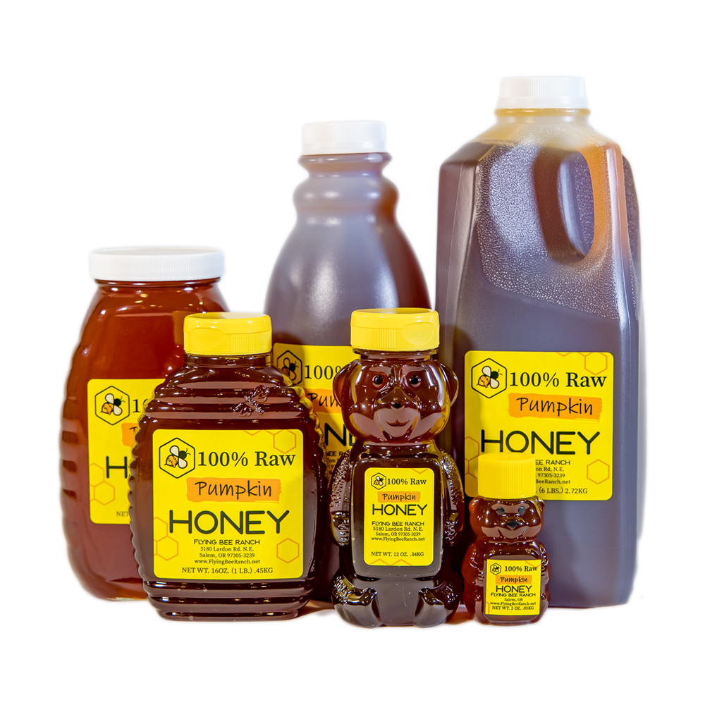 Pumpkin Honey · Sizes: 1.5 lbs. Bottle