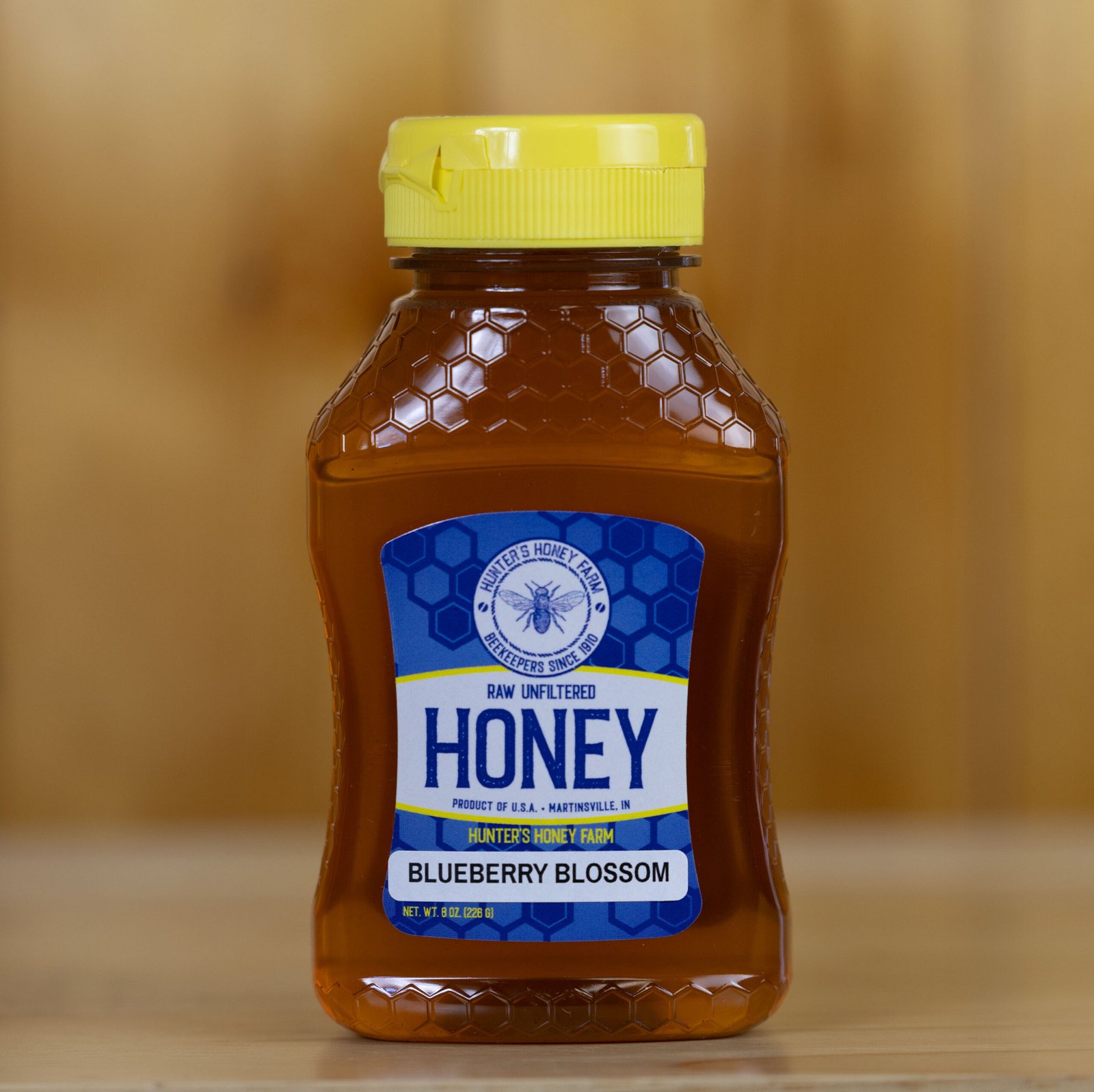 Raw Blueberry Blossom Honey · Unit of Measure: Individual, Bottle Size: 8 oz