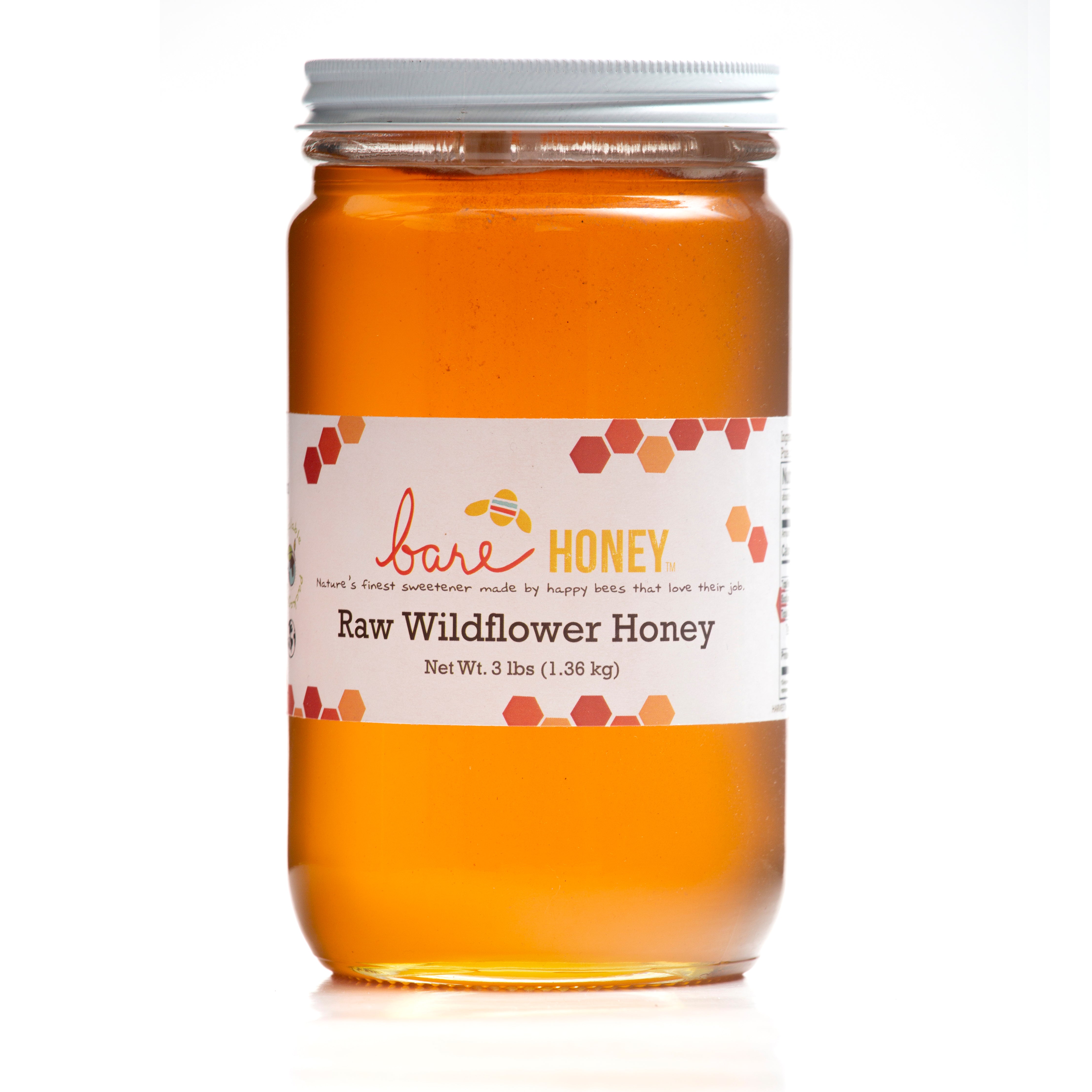 Raw Wildflower Honey 48 oz Glass Jar