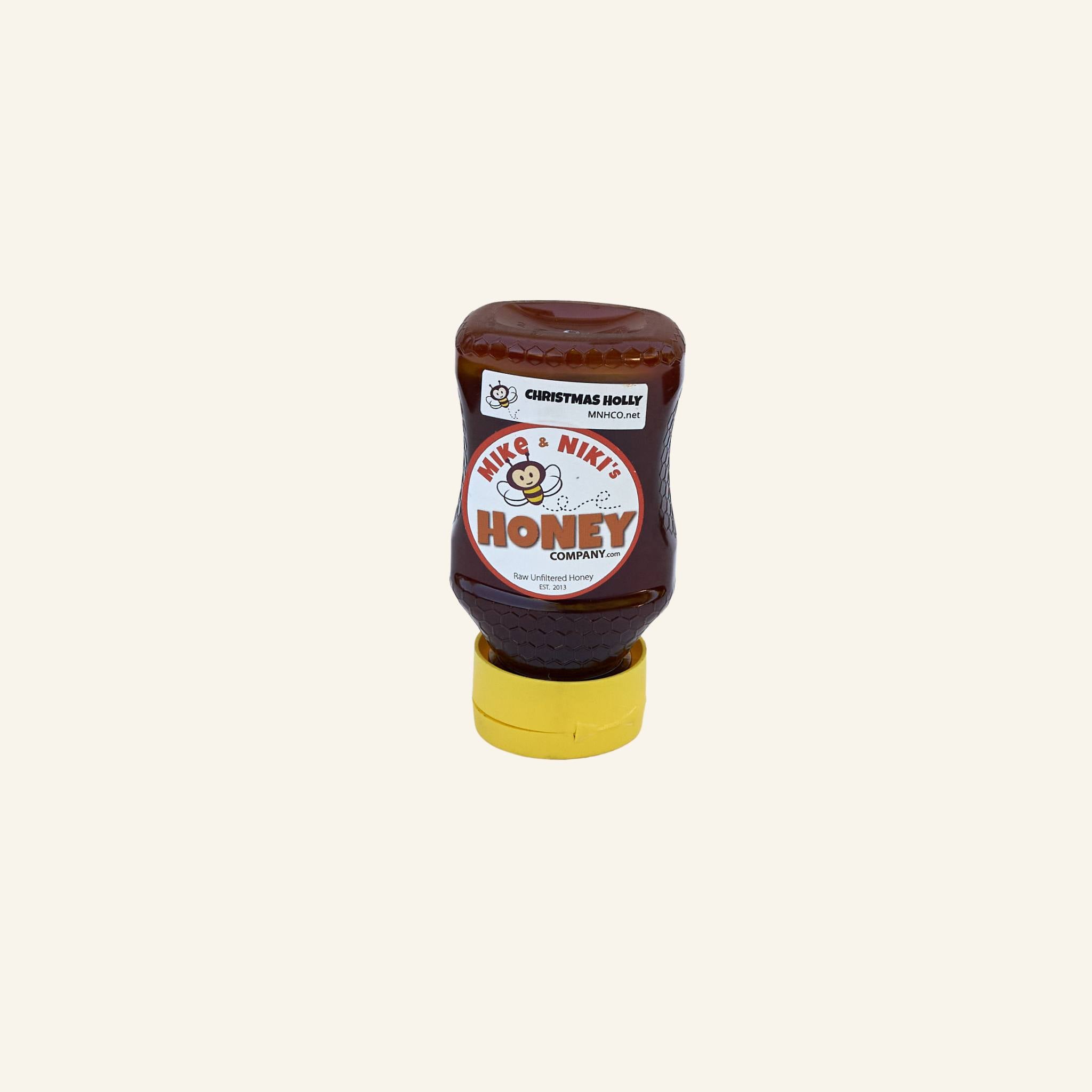 Christmas Holly Honey – Med (8oz) Squeeze-able Plastic