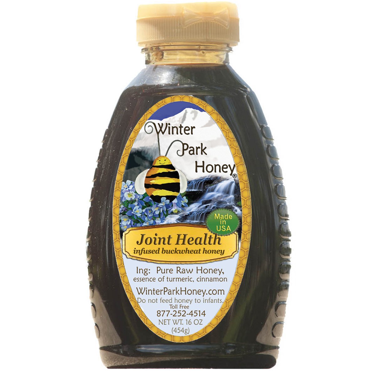 Buckwheat Honey  – Joint Health (with turmeric and cinnamon) · size: 16oz