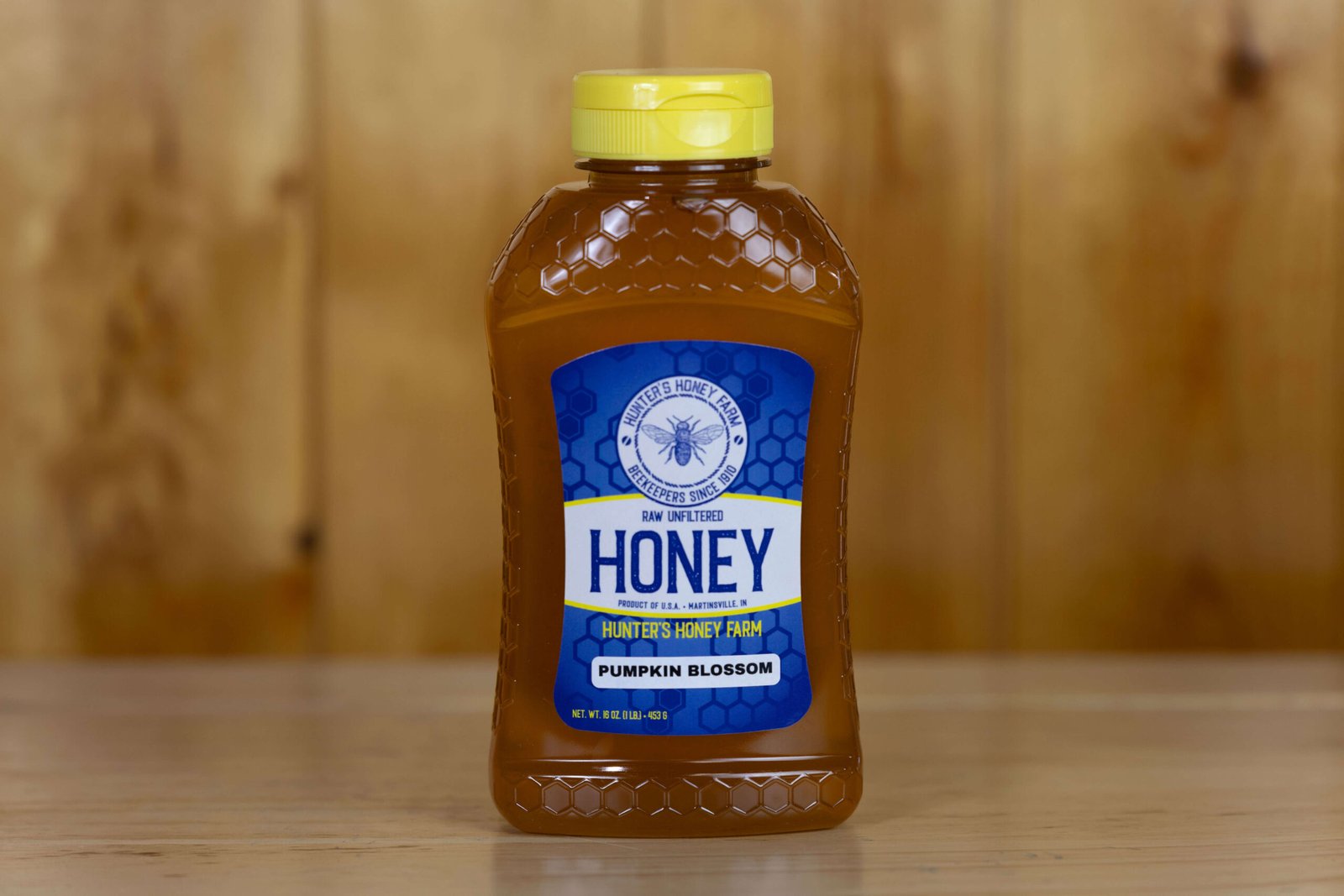 Raw Pumpkin Blossom Honey · Unit of Measure: Case of 12, Bottle Size: 1 lb