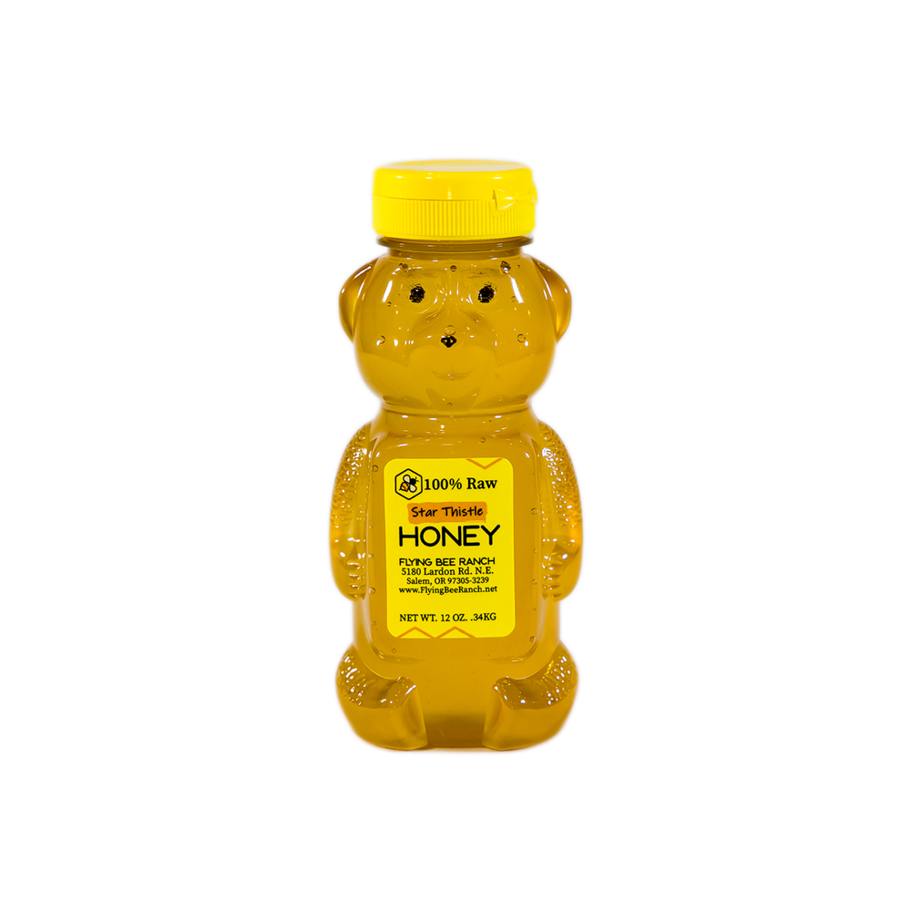 Star Thistle Honey · Sizes: 12 oz. Bear