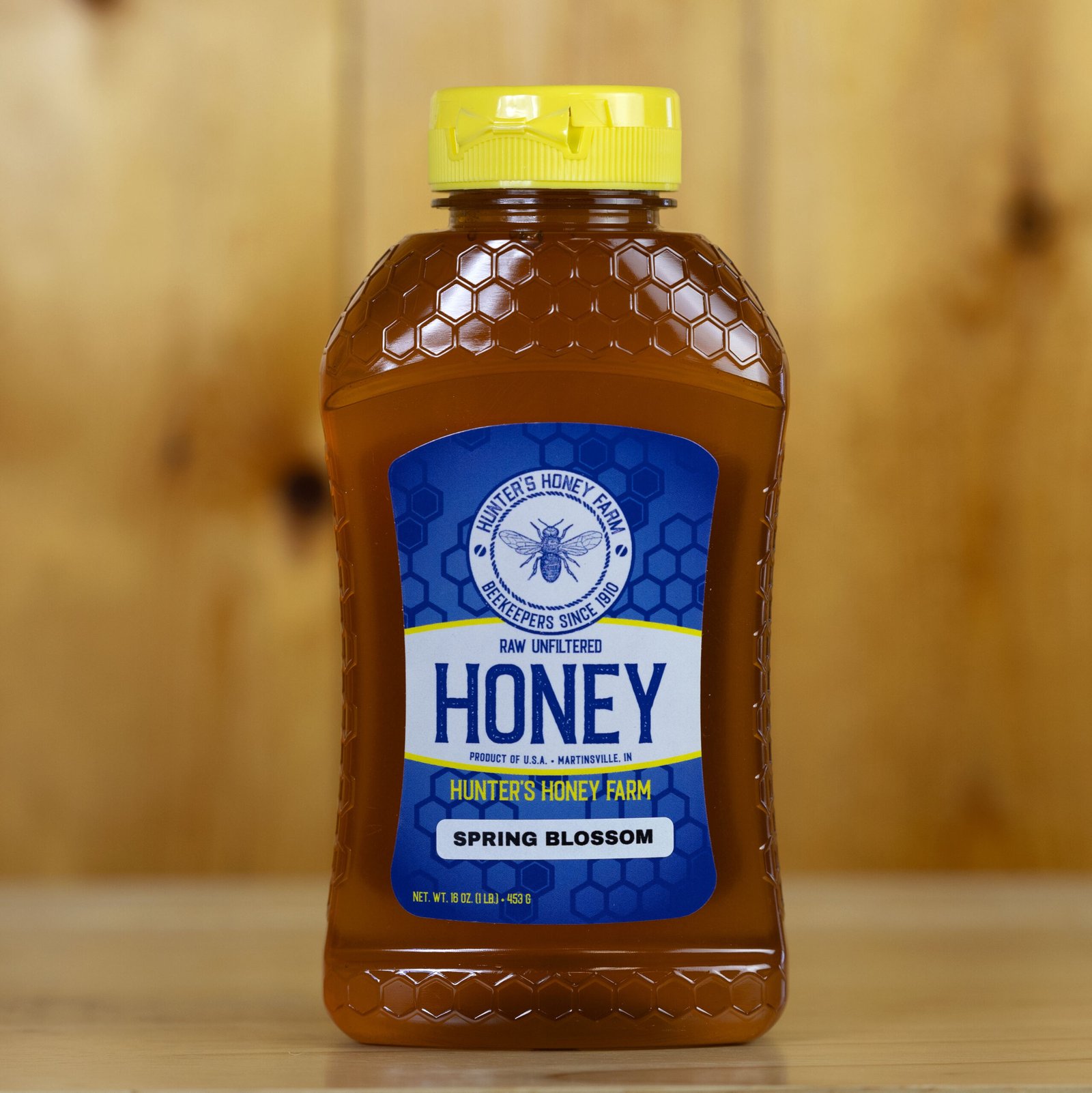 Raw Spring Blossom Honey · Bottle Size: 1 lb, Unit of Measure: Case of 12