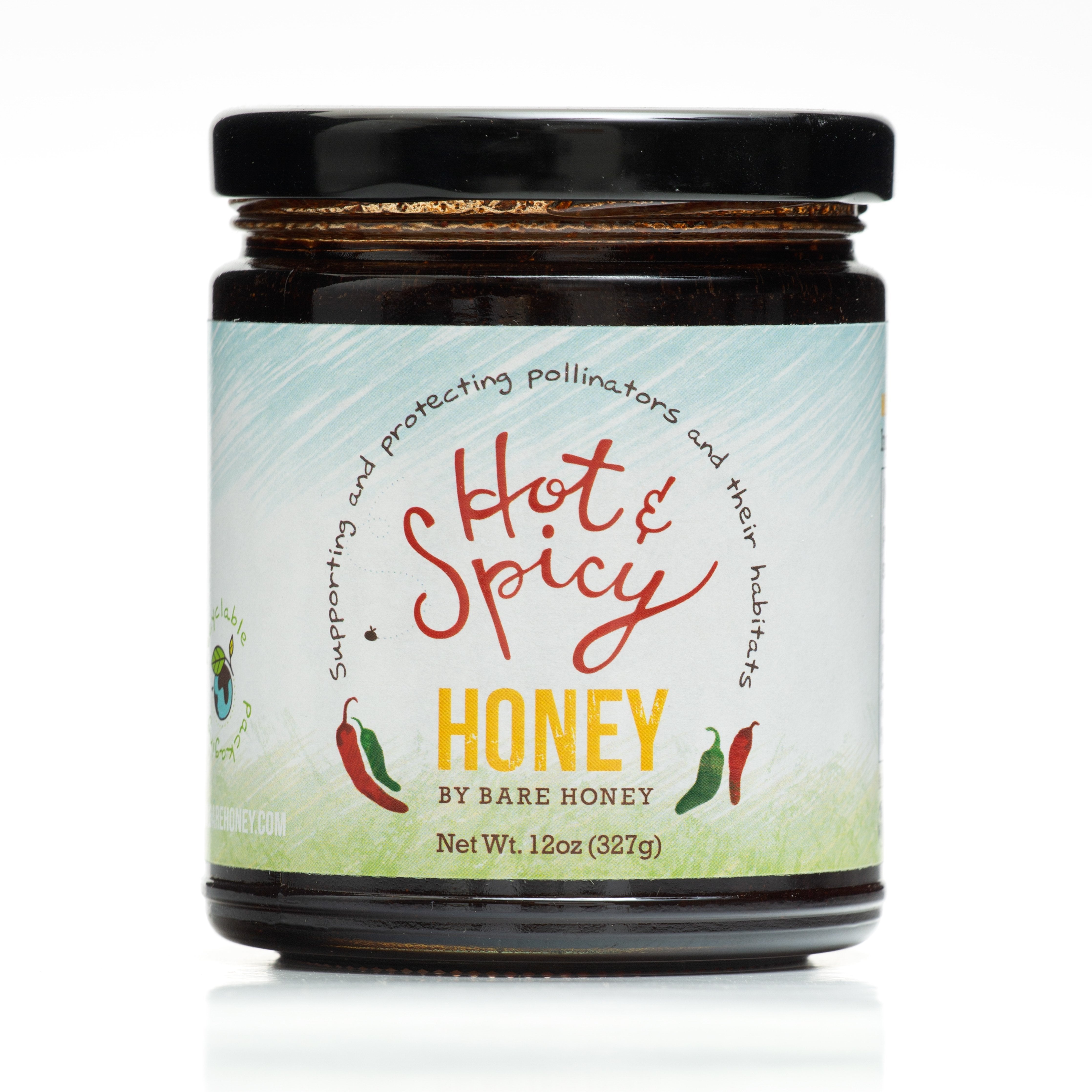 Hot and Spicy Honey 12 oz Glass Jar