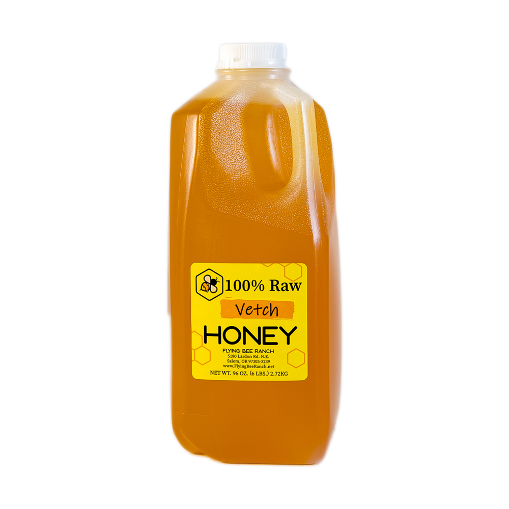 Vetch Honey · Sizes: 6 lbs. Jug