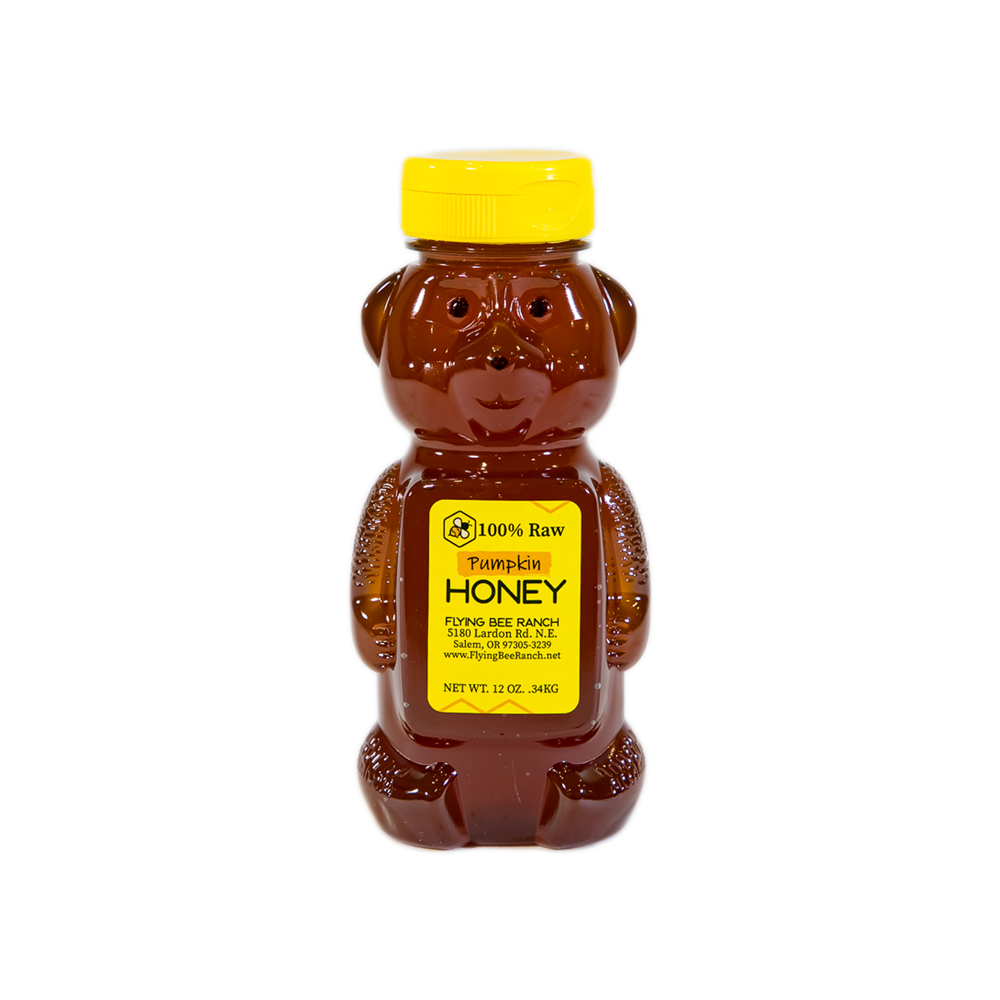 Pumpkin Honey · Sizes: 12 oz. Bear