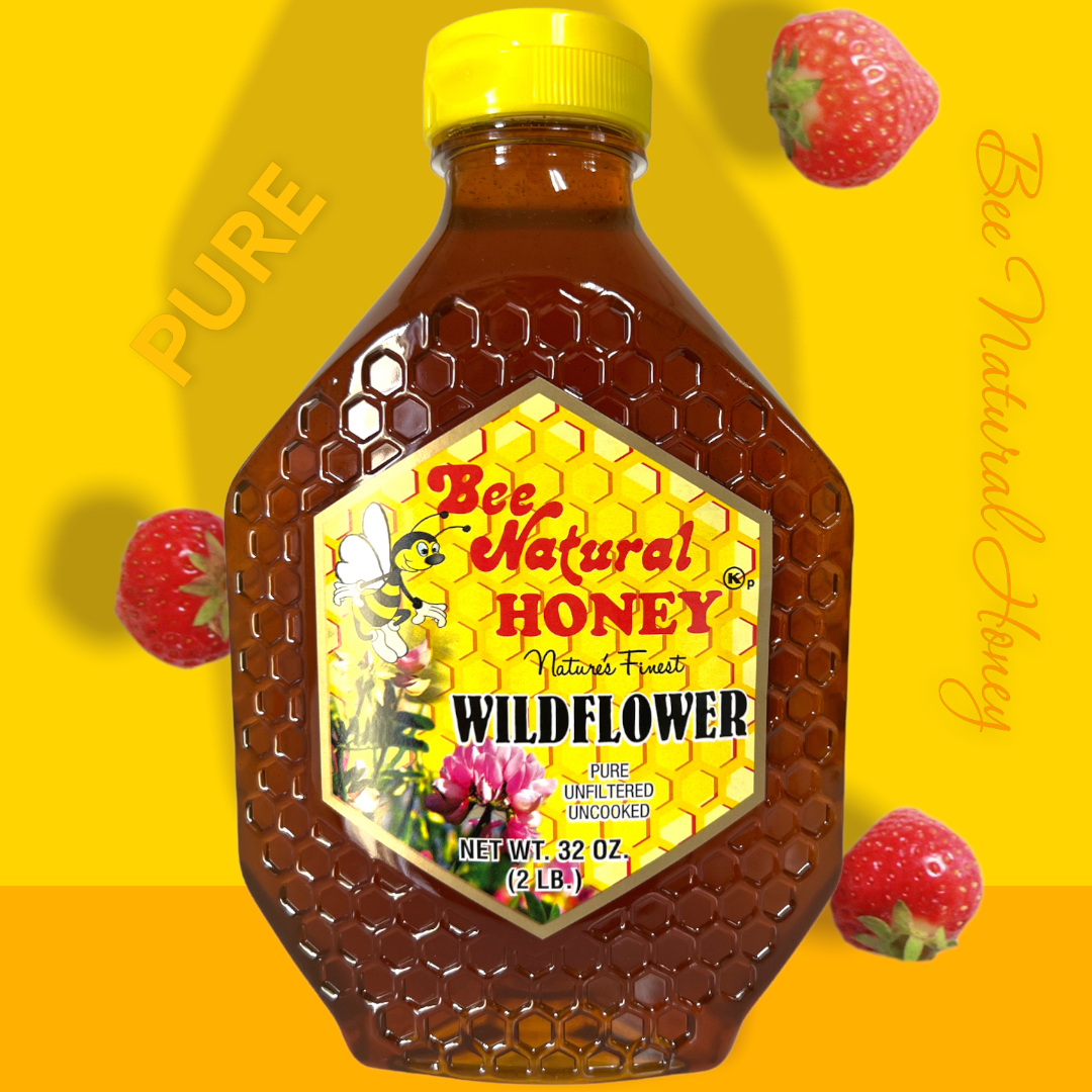 Case of 12 Wildflower Honey 32oz bottles