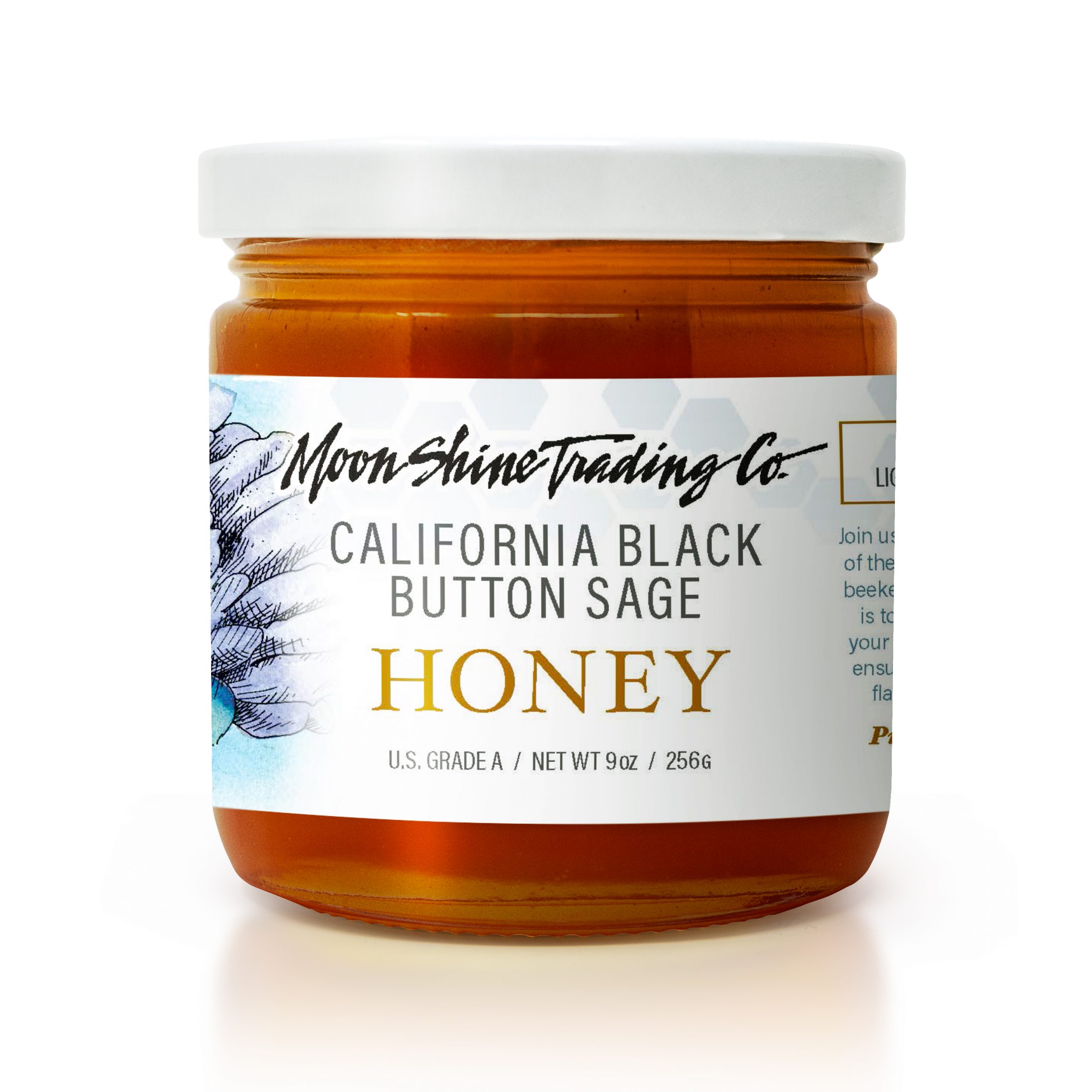 California Black Button Sage Honey · Size: 9oz Honey