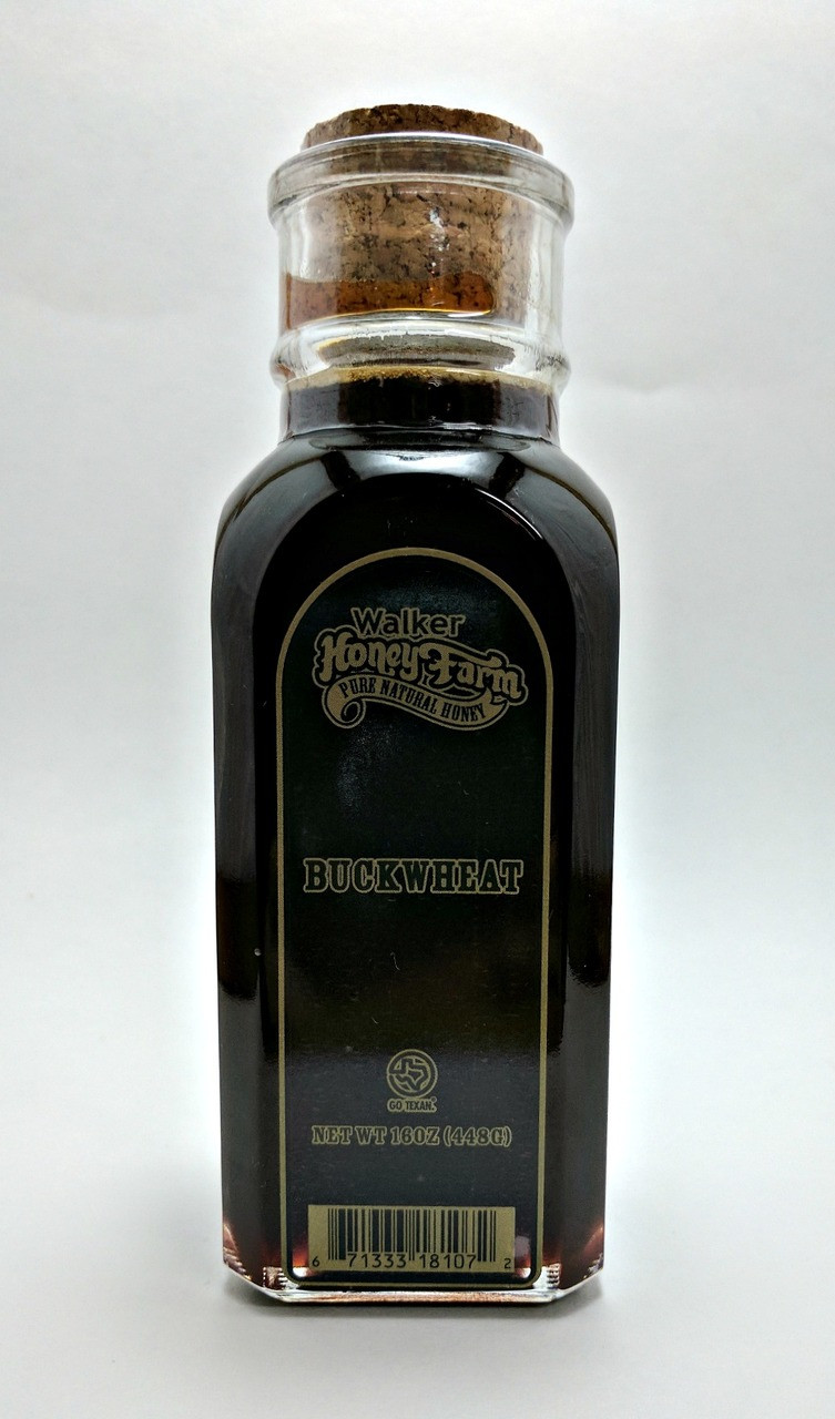 1 lb Glass Muth Jar - Buckwheat Honey