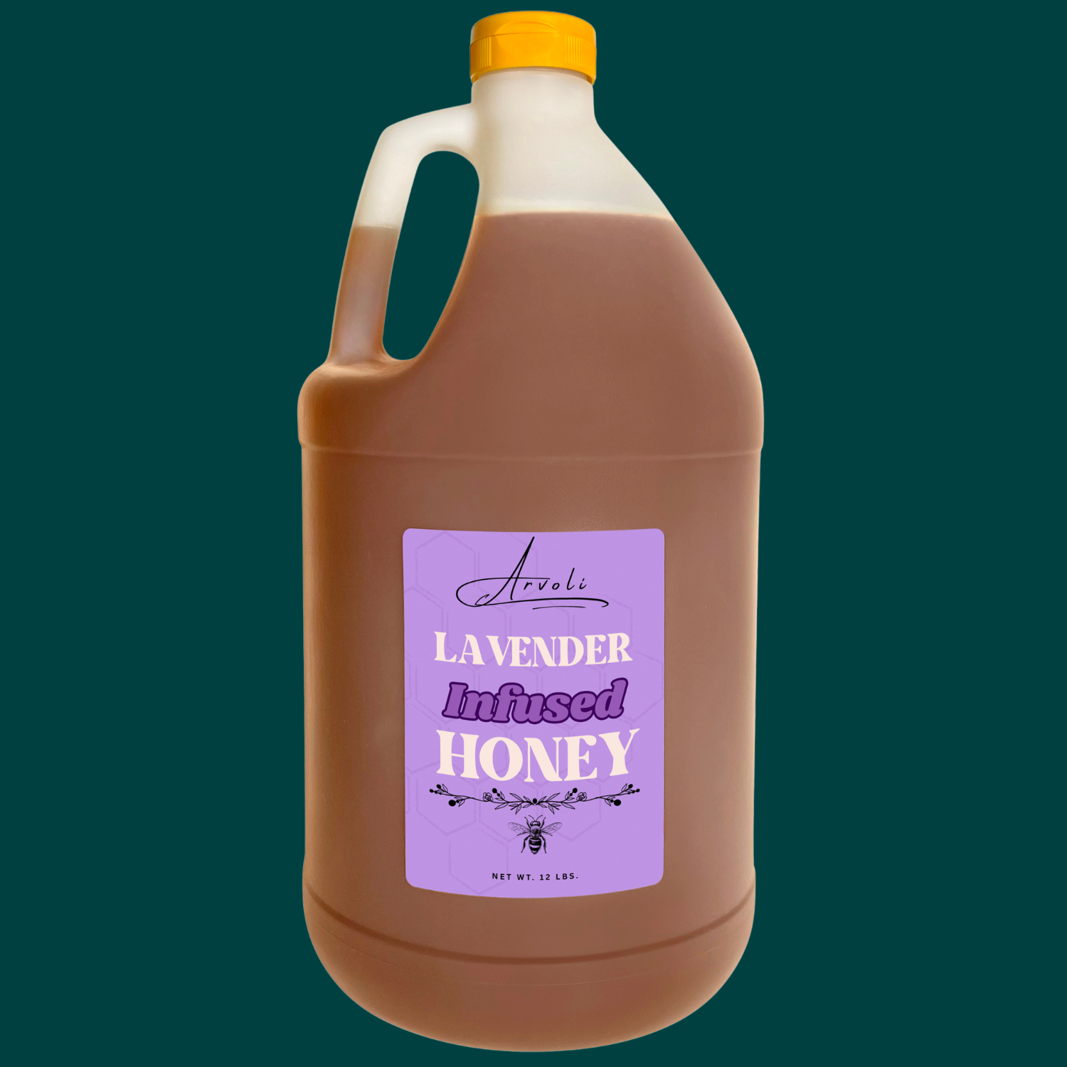 Lavender Honey - One Gallon (12lb) Jug · Pack of 4