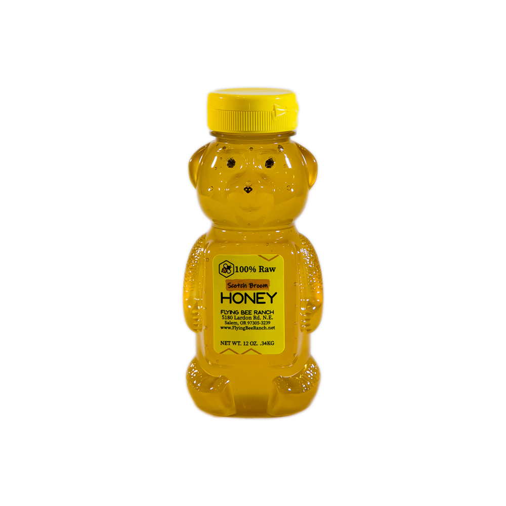 Scotch Broom Honey · Sizes: 12 oz. Bear