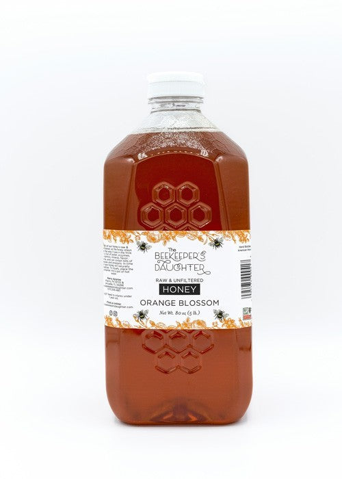 Orange Blossom Raw Honey - 5lb Jar