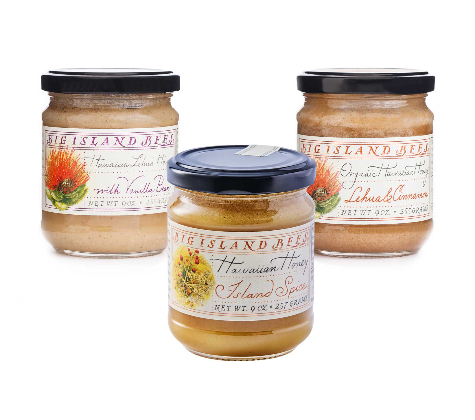Hawaiian Honey Sampler · Spiced Honey Sampler (Island Spice)