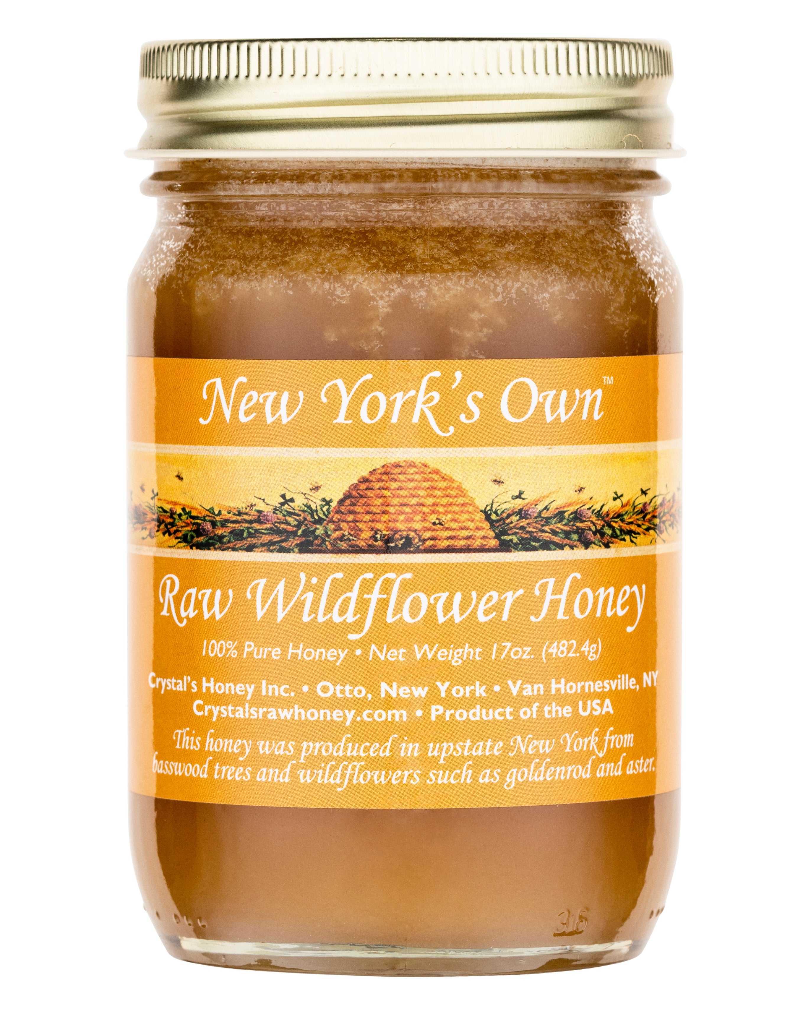 Raw New York Wildflower Honey · 17 oz