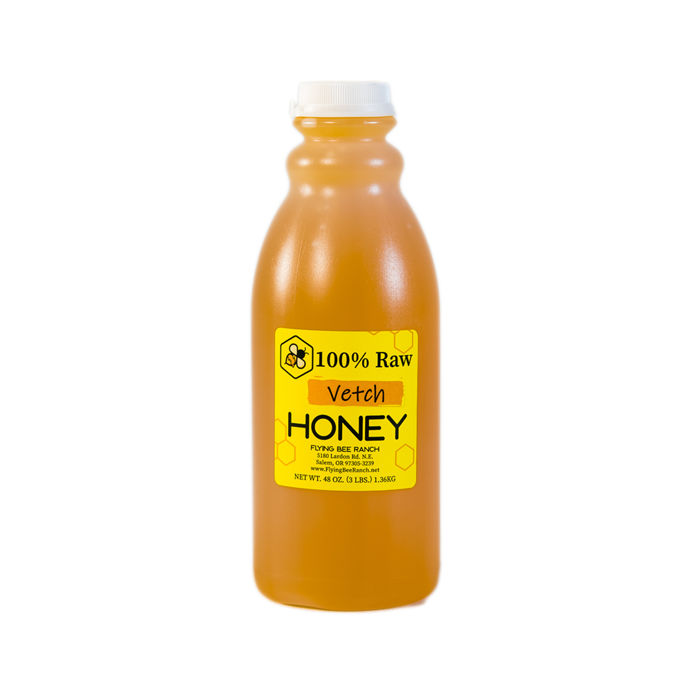 Vetch Honey · Sizes: 3 lbs. Bottle