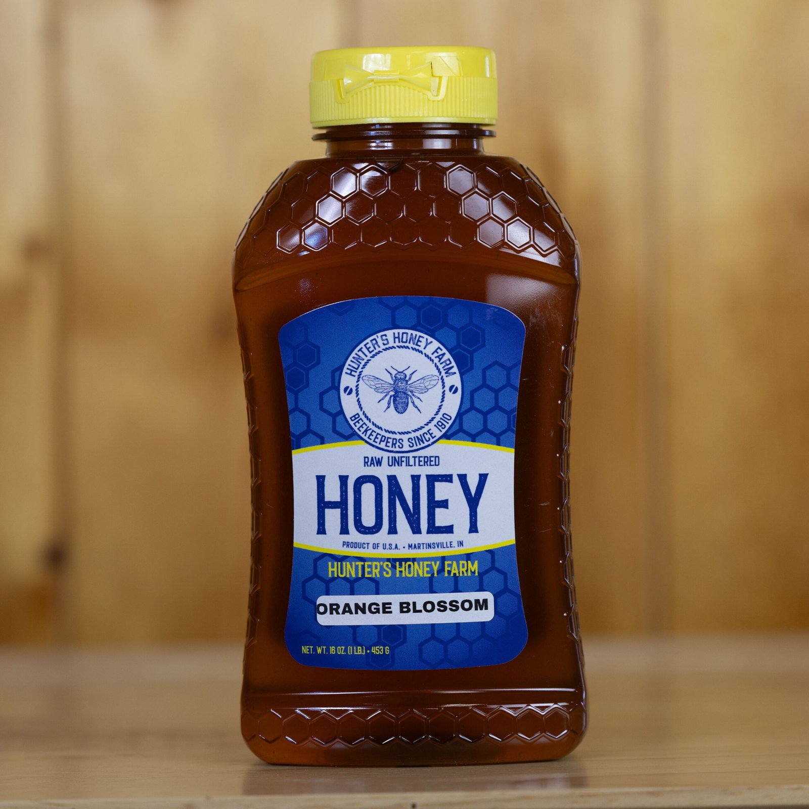 Raw Orange Blossom Honey · Bottle Size: 1 lb, Unit of Measure: Case of 12