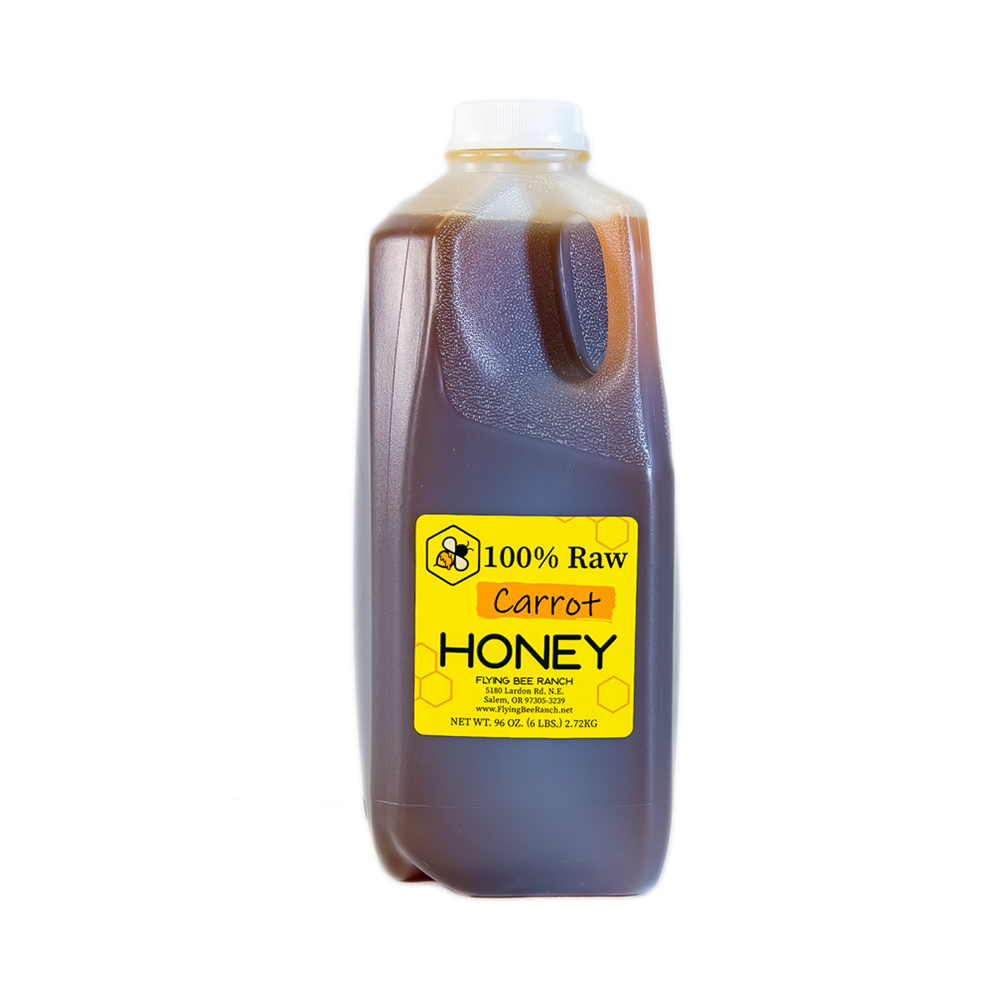 Carrot Honey · Sizes: 6 lbs. Jug