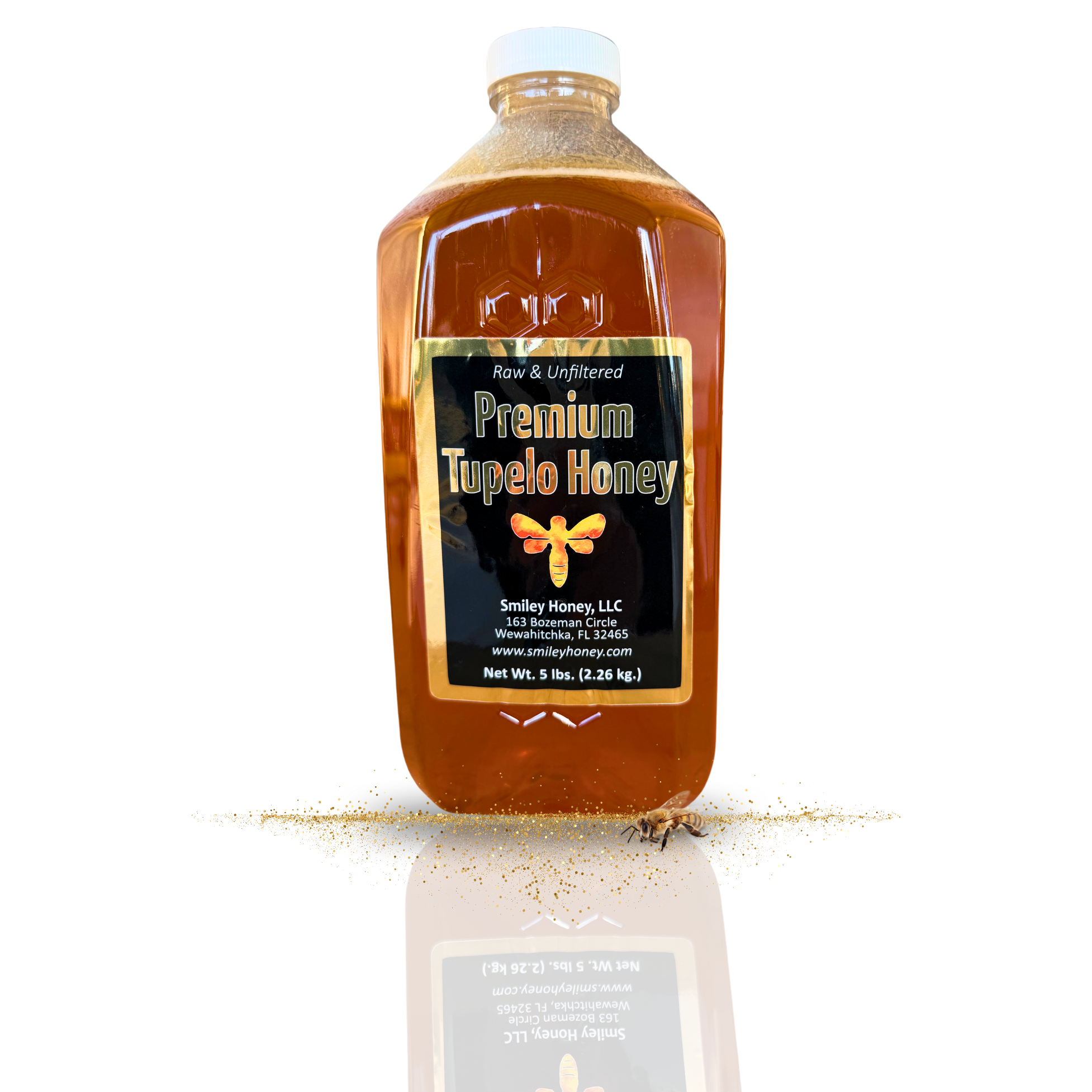 Premium Tupelo Honey · 5 Pound Plastic Bottle
