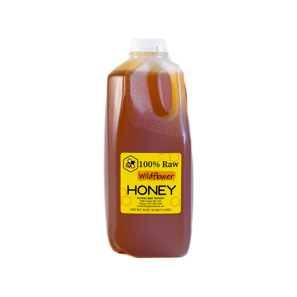 Wildflower Honey · Sizes: 6 lbs. Jug
