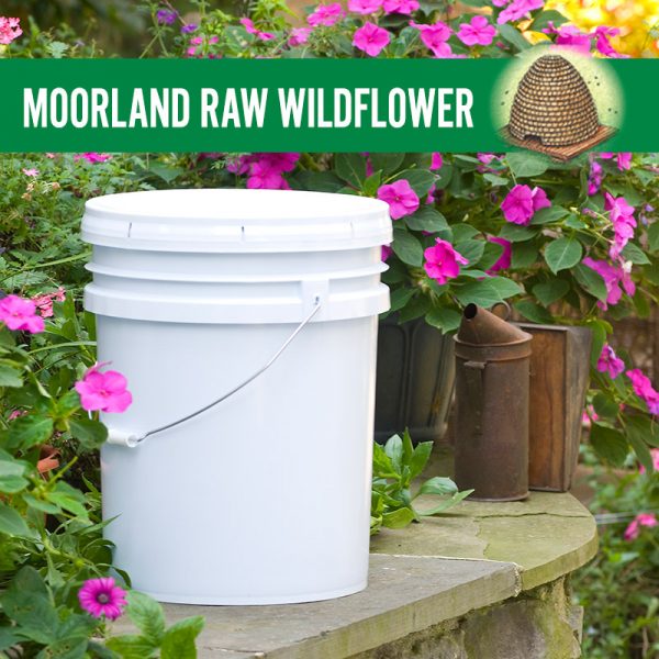 Moorland Raw Wildflower · 60 lb pail