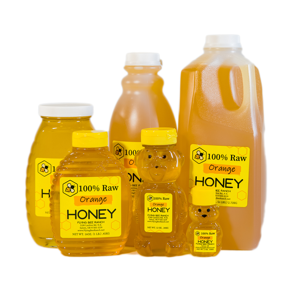 Orange Blossom Honey · Sizes: 23 lbs. Bucket